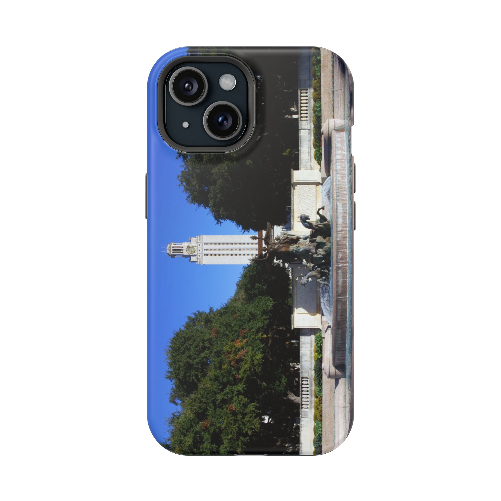 Iphone MagSafe Case - Littlefield Fountain, Texas Longhorns - My Blu Horizon