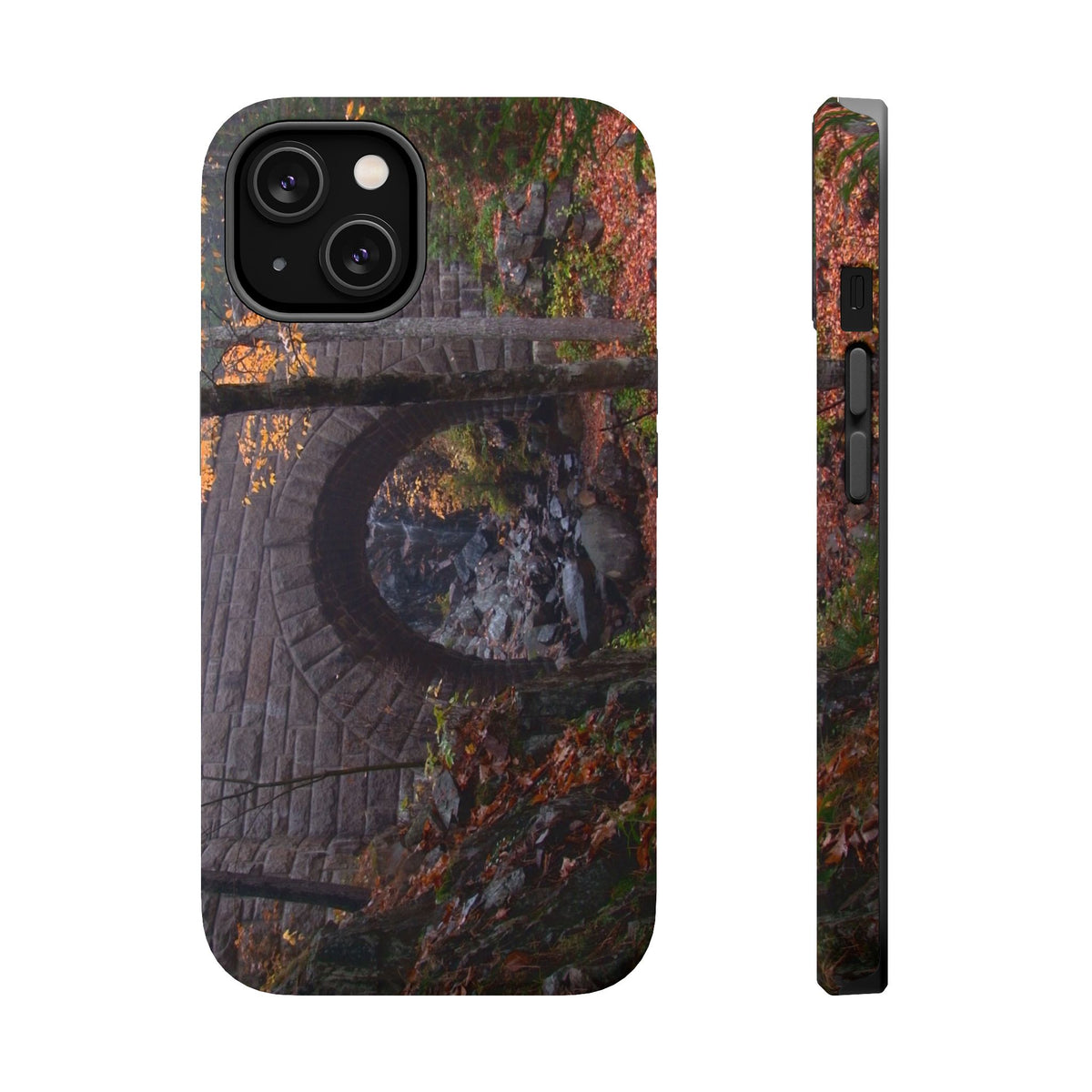 iPhone MagSafe Case | Waterfall Bridge Fall | Acadia National Park | My Blu Horizon