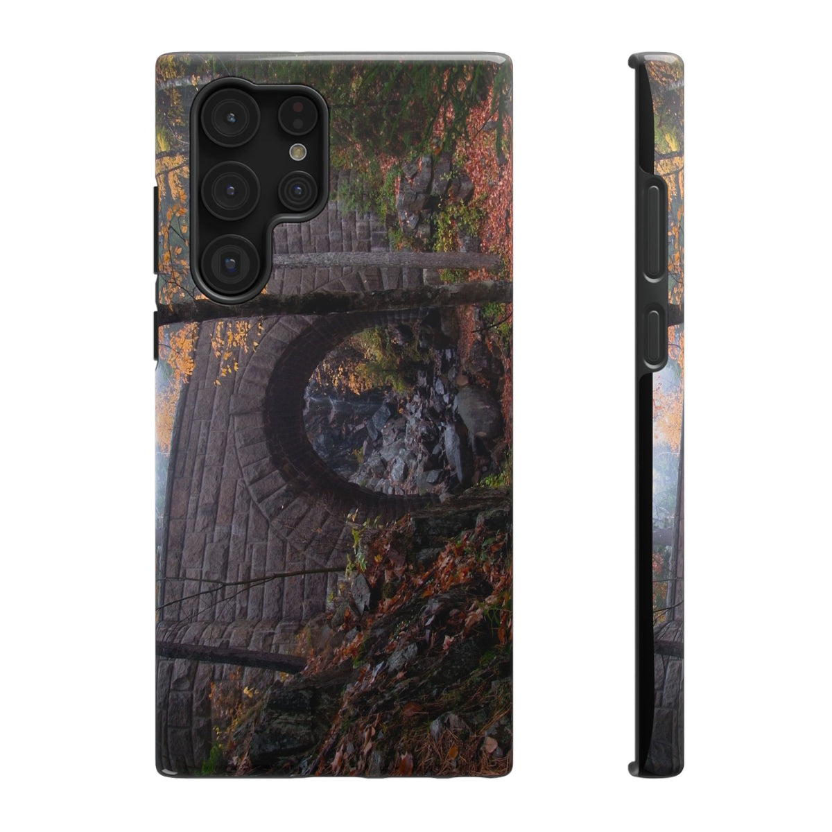 Phone Case  | Waterfall Bridge Fall | Acadia National Park | My Blu Horizon