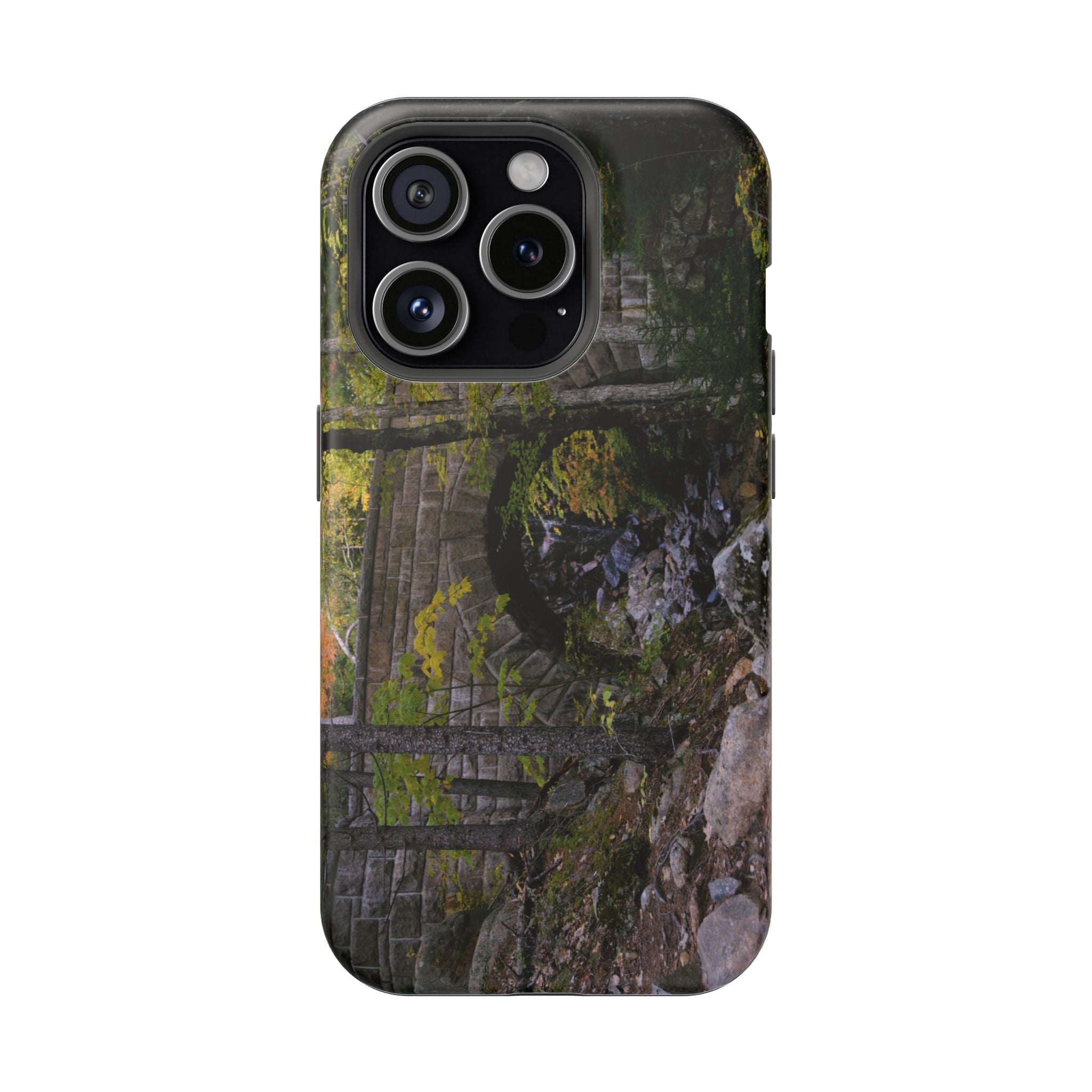 Phone Case | Waterfall Bridge Summer | Acadia National Park | My Blu Horizon