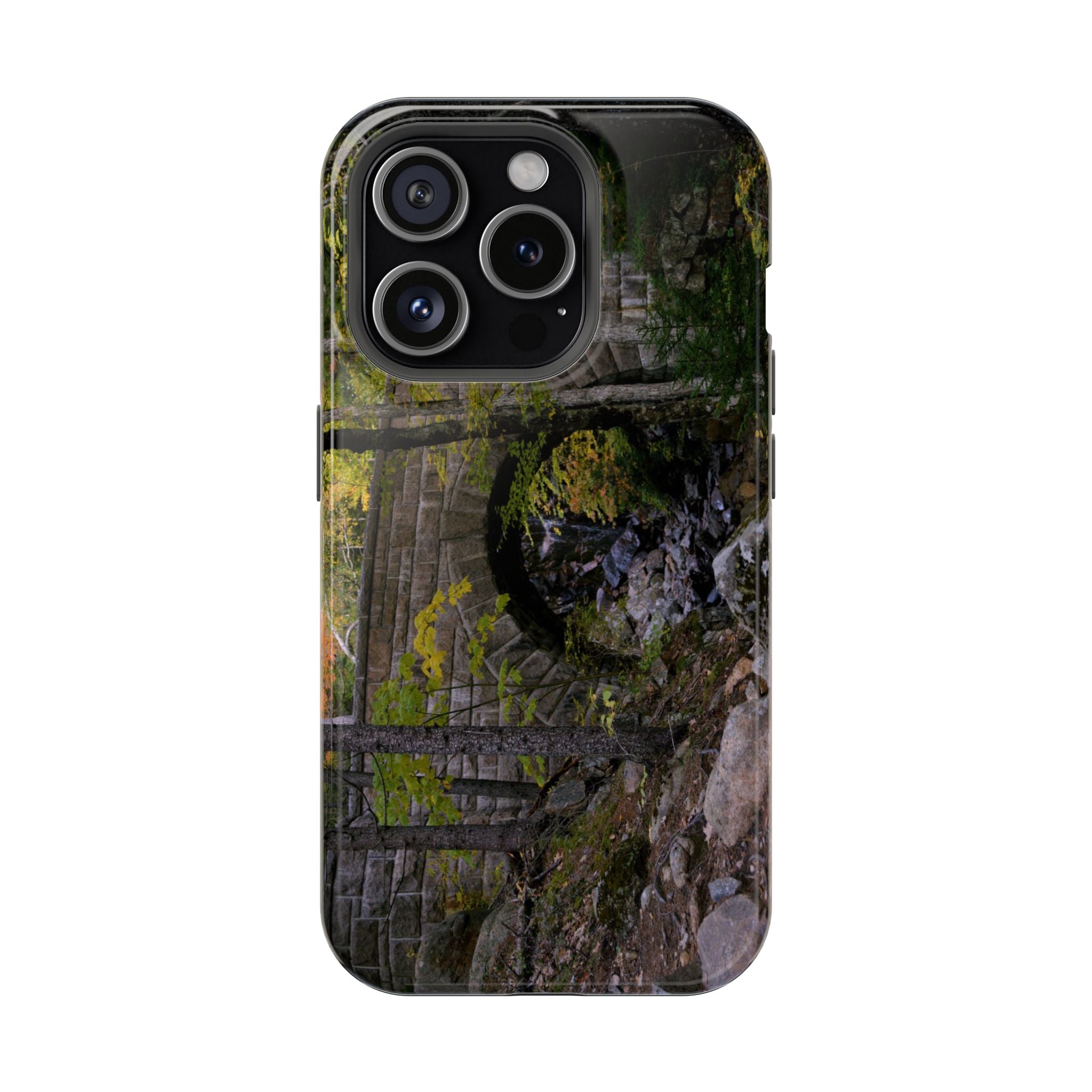 Phone Case | Waterfall Bridge Summer | Acadia National Park | My Blu Horizon