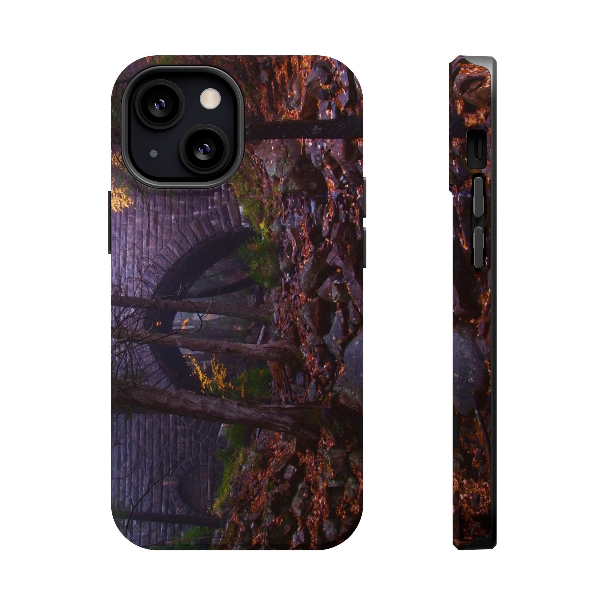 Iphone MagSafe Case - Hemlock Bridge Leaf Peeping, Acadia  - My Blu Horizon