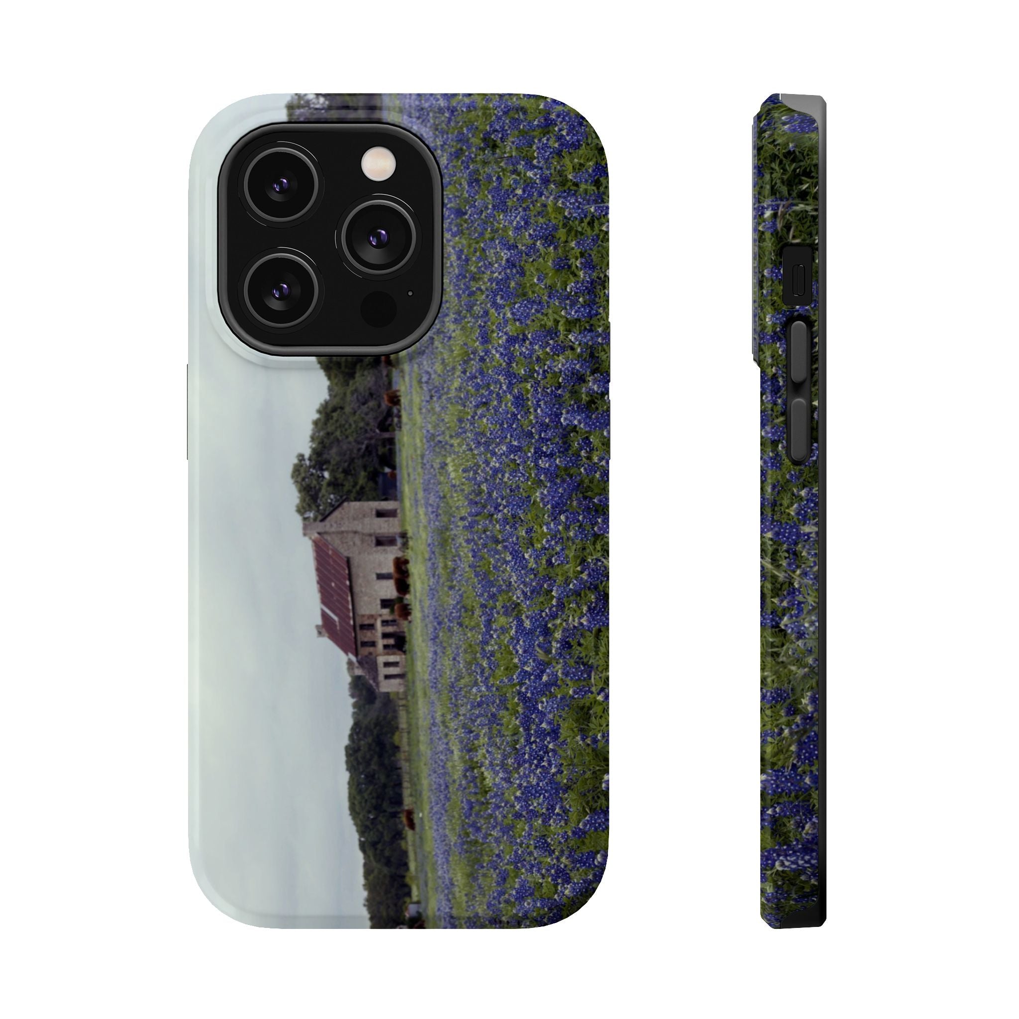 Iphone MagSafe Case - Marble Falls Bluebonnet House - My Blu Horizon
