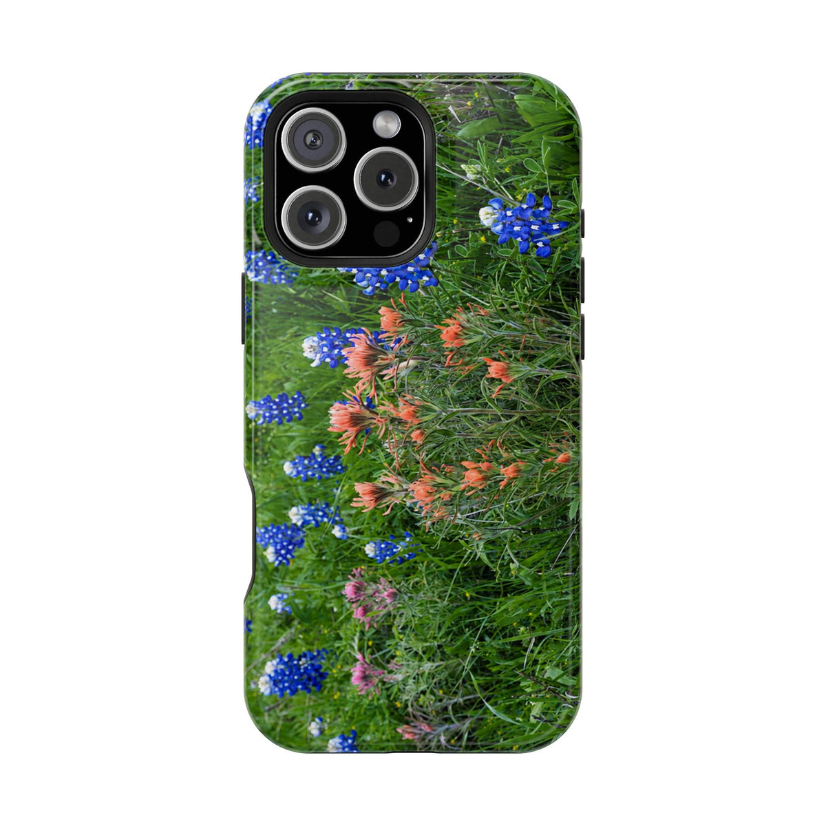 iPhone MagSafe Case | Texas Bluebonnets and Peach Indian Paintbrushes | My Blu Horizon
