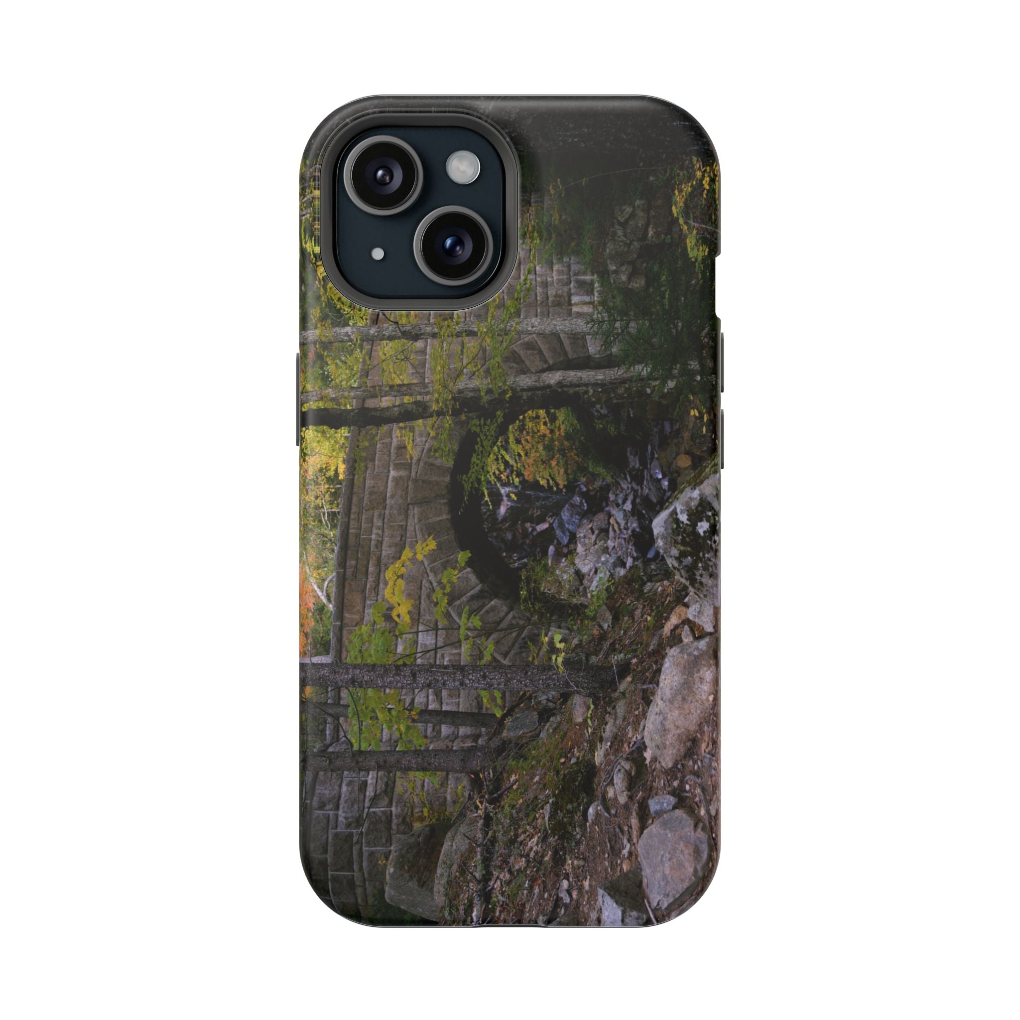 Iphone MagSafe Case - Waterfall Bridge, Acadia - My Blu Horizon