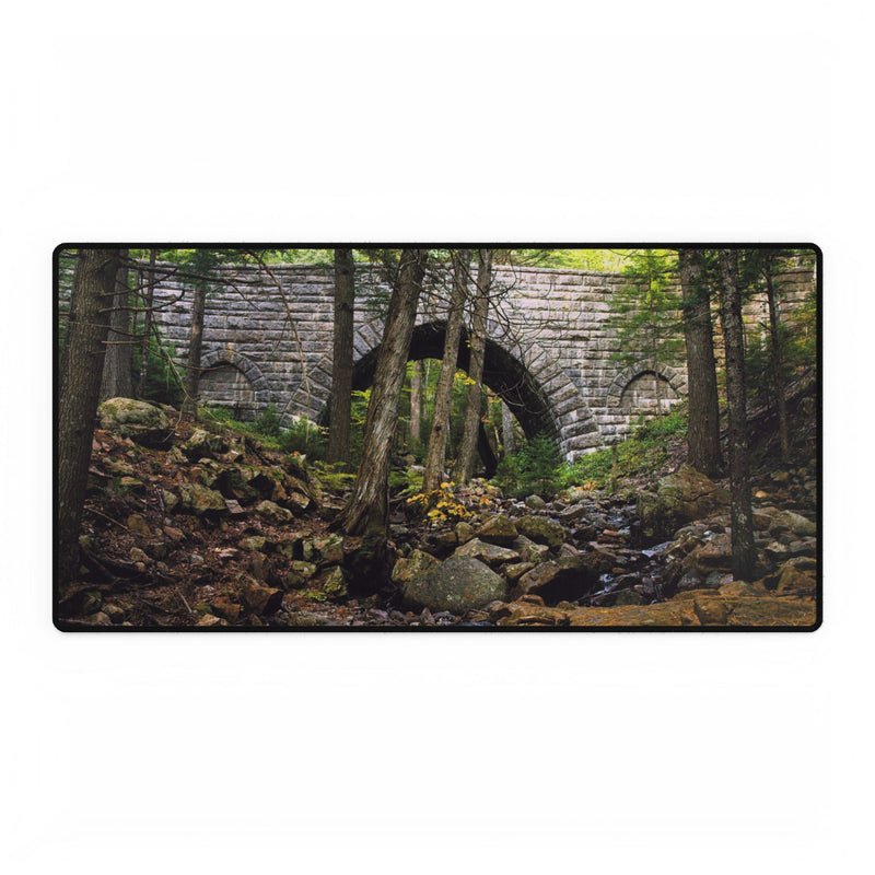 Premium Mouse Pad/Desk Mat - Hemlock Bridge, Acadia - My Blu Horizon
