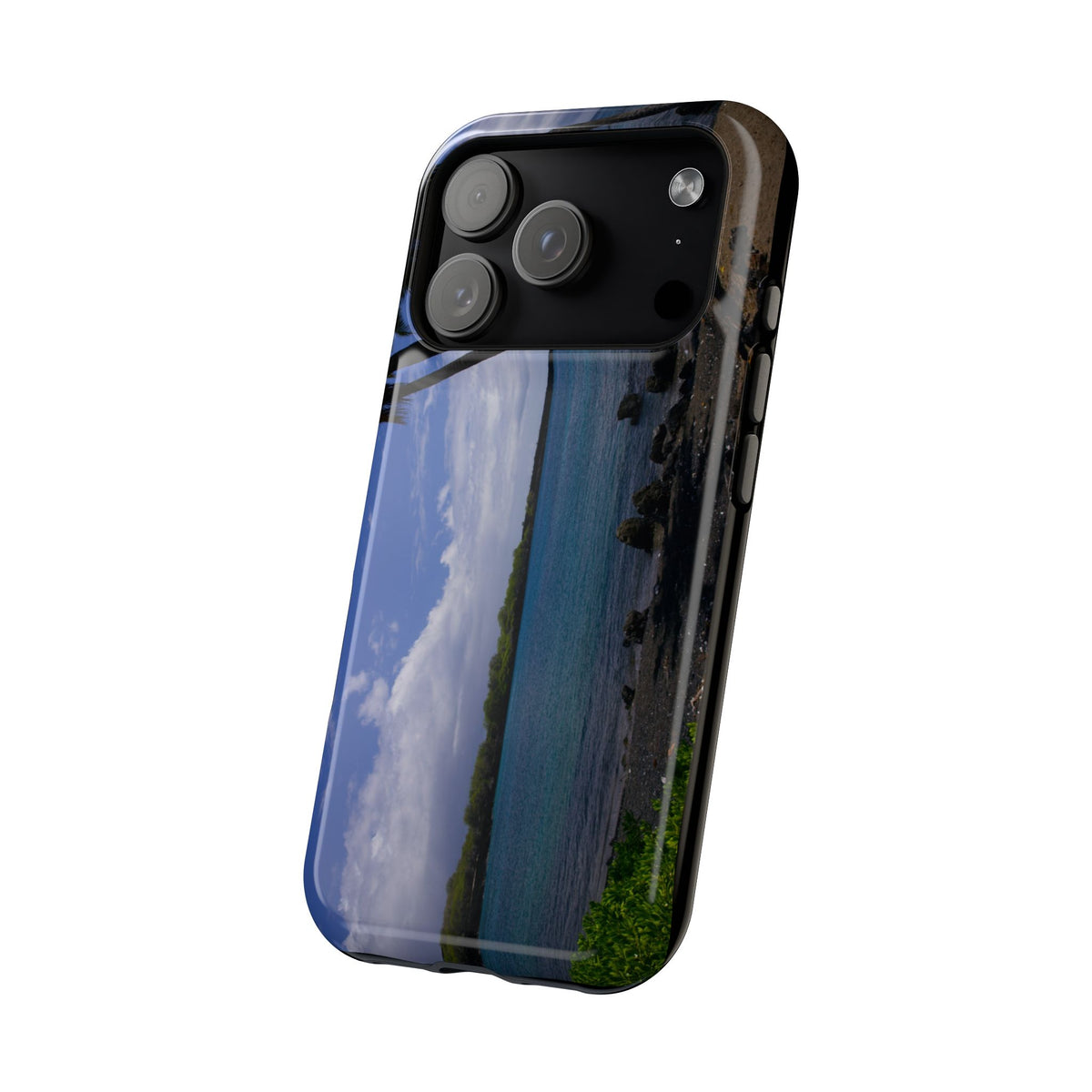 iPhone MagSafe Case | Big Island Black Sand and Blue Ocean | Hawaii | My Blu Horizon