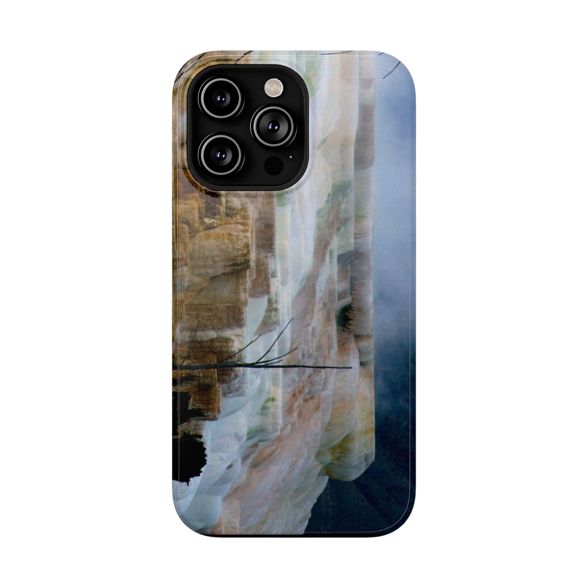 Phone Case - Mammoth Hot Springs Yellowstone - My Blu Horizon