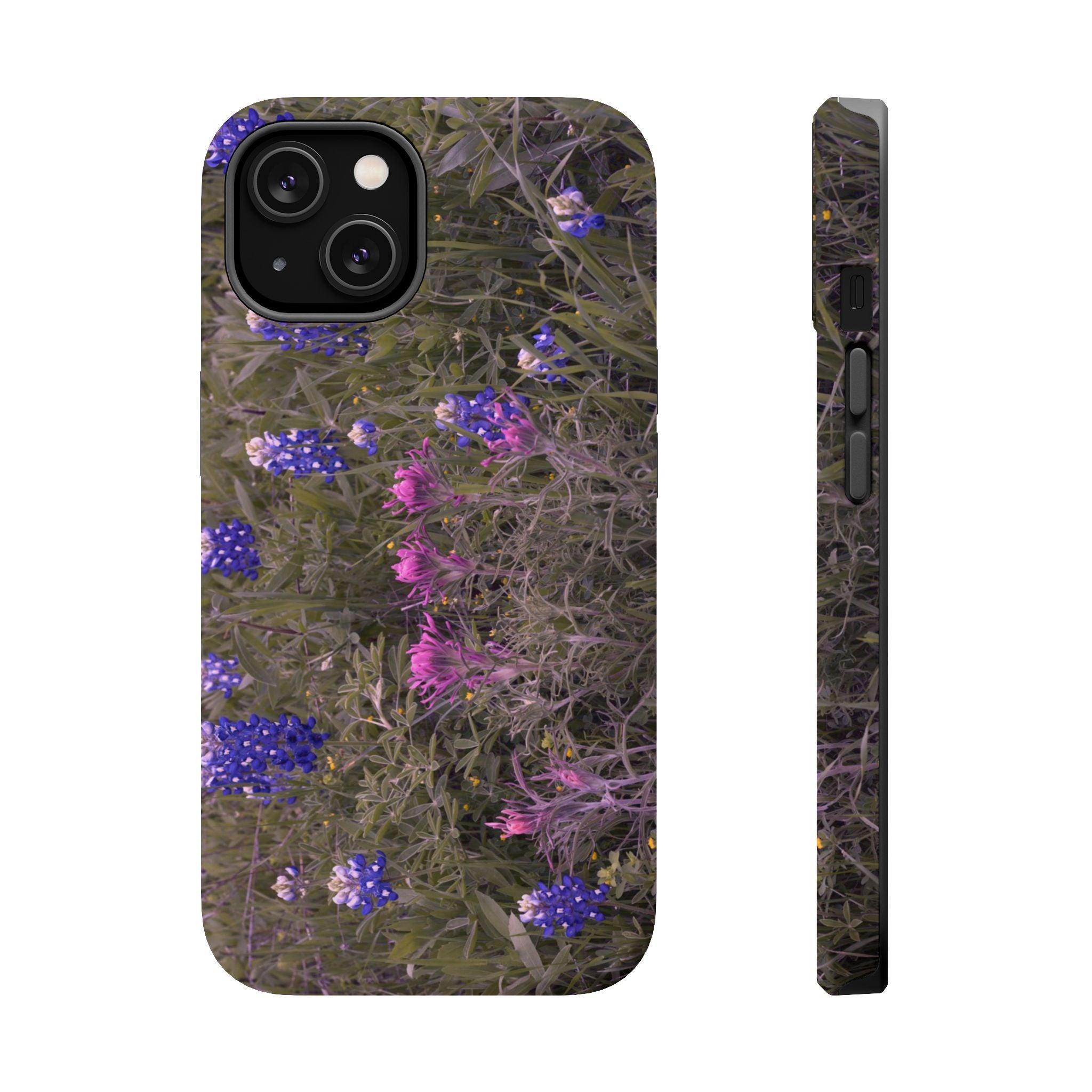 Iphone MagSafe Case -Texas Icons Bluebonnets and Paintbrushes - My Blu Horizon