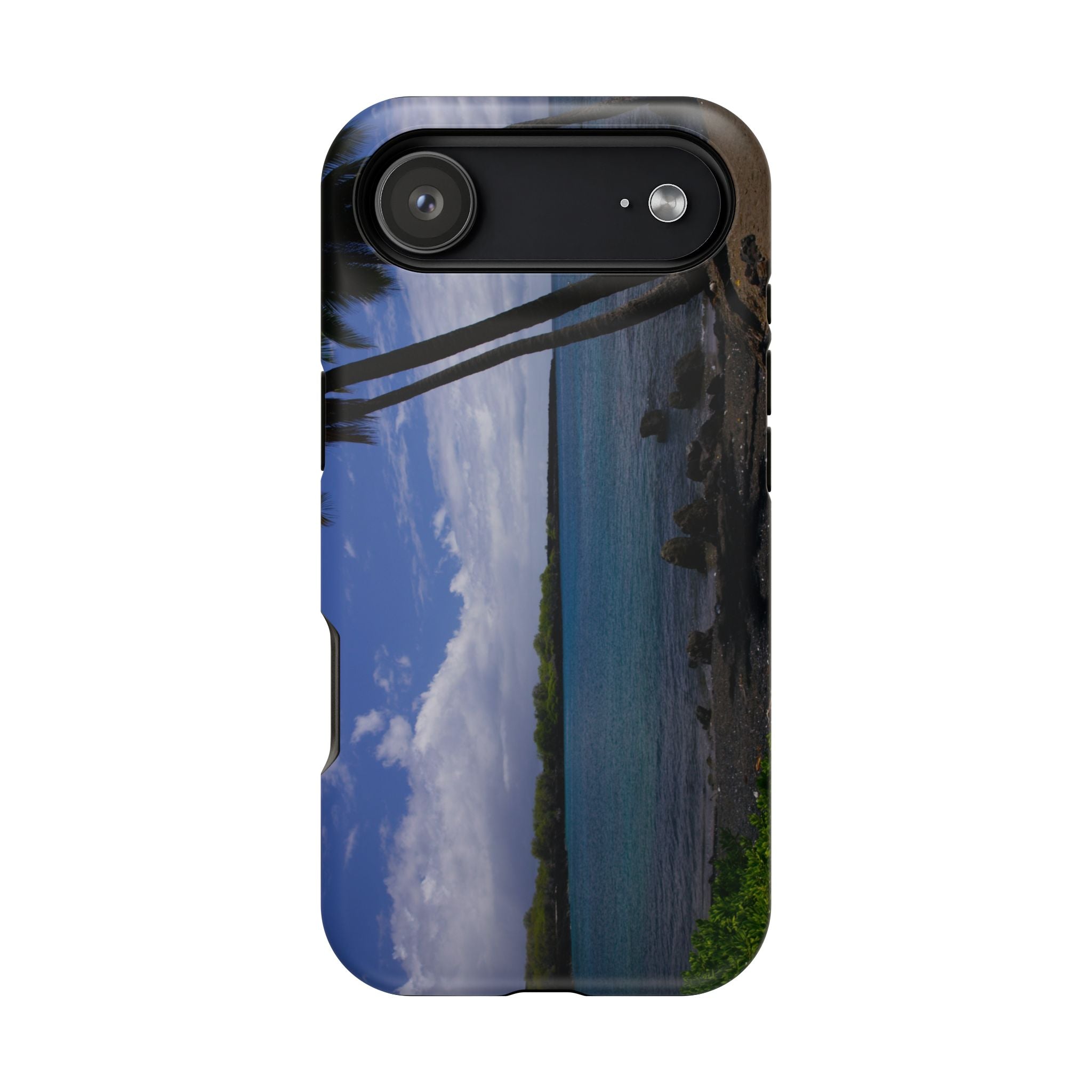 iPhone MagSafe Case | Big Island Black Sand and Blue Ocean | Hawaii | My Blu Horizon