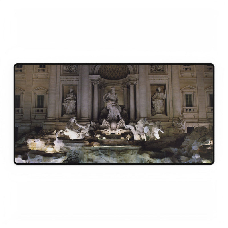 Premium Mouse Pads and Desk Mat - Fontana di Trevi, Rome, Italy - My Blu Horizon