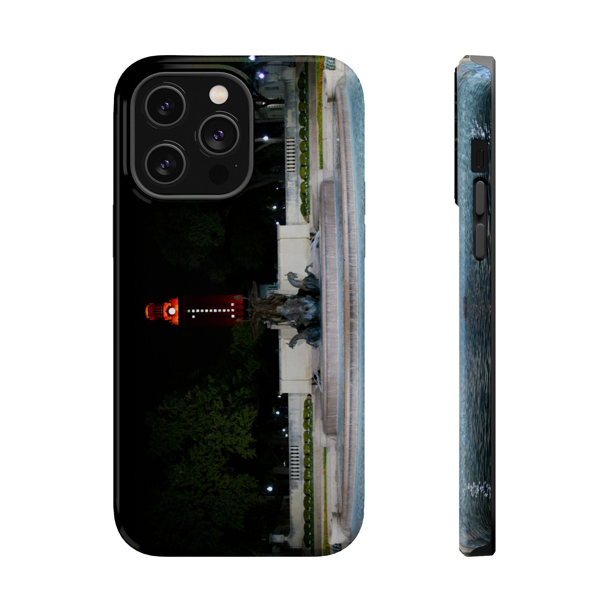 Iphone MagSafe Case - Littlefield Fountain, Texas Longhorns - My Blu Horizon