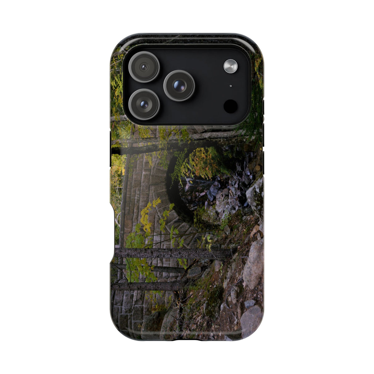 Phone Case | Waterfall Bridge Summer | Acadia National Park | My Blu Horizon
