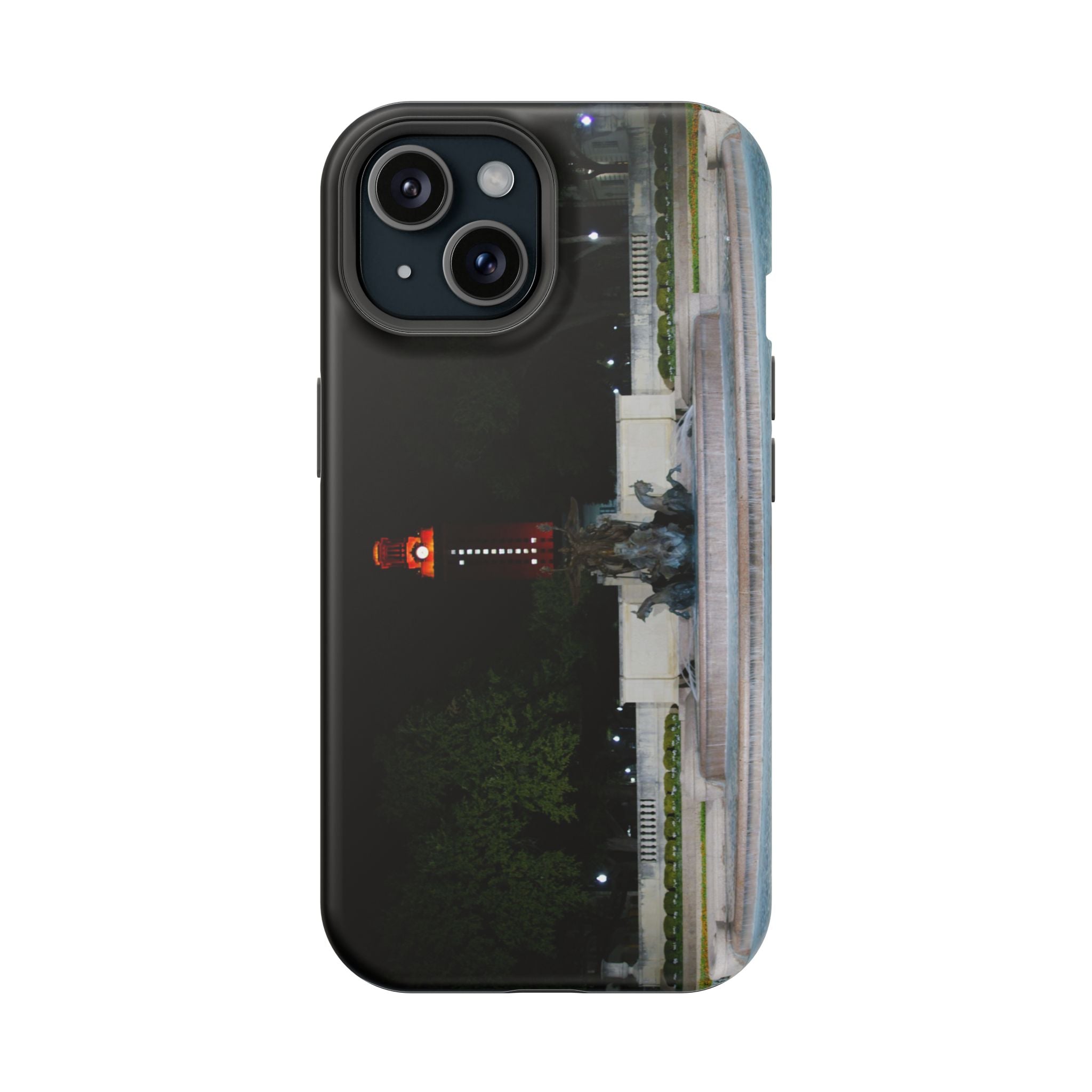 Iphone MagSafe Case - Littlefield Fountain, Texas Longhorns - My Blu Horizon