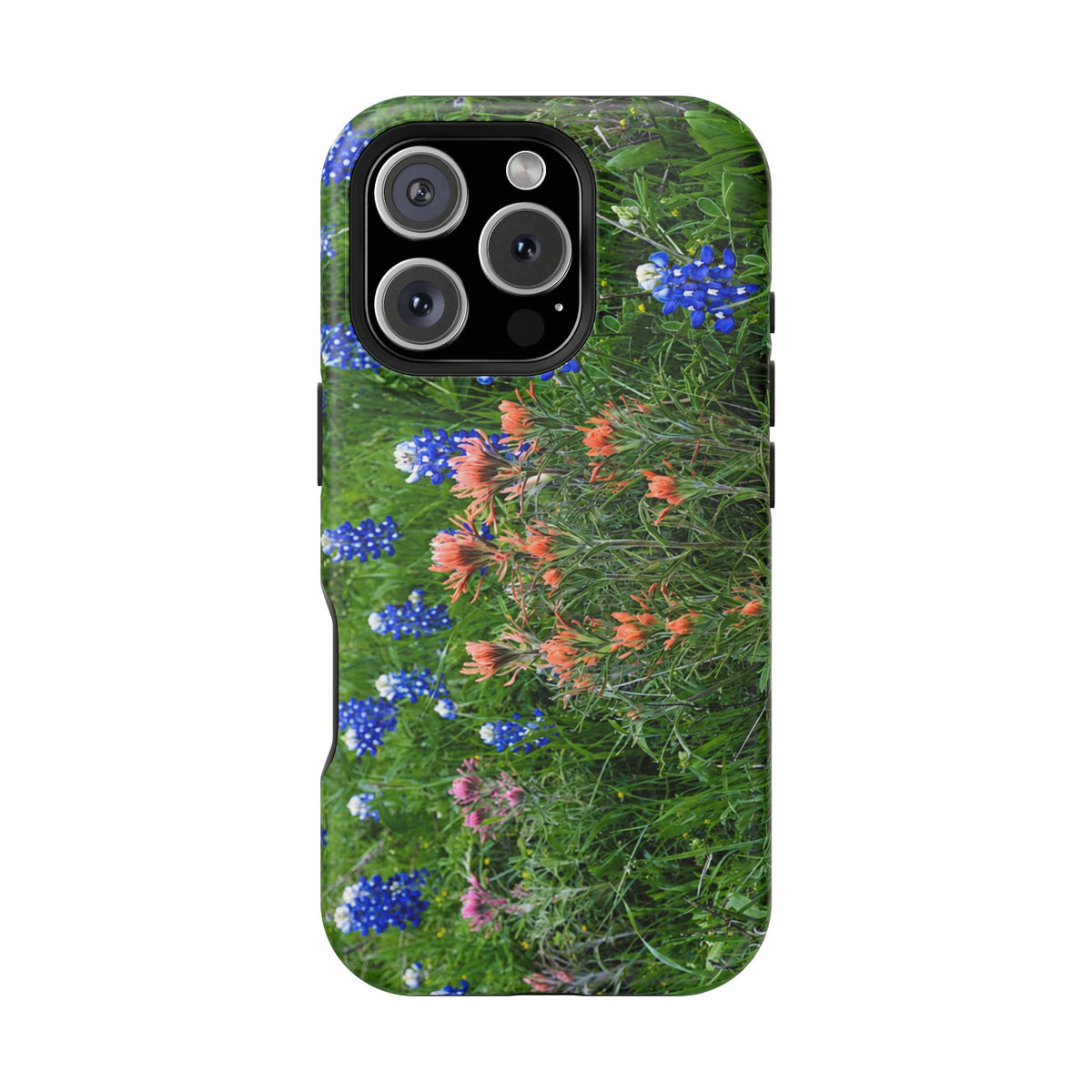 iPhone MagSafe Case | Texas Bluebonnets and Peach Indian Paintbrushes | My Blu Horizon