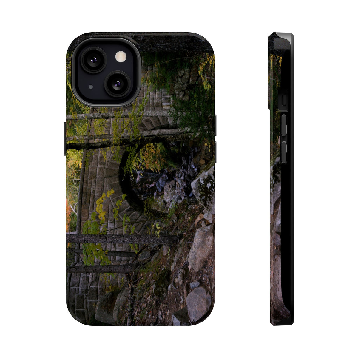 iPhone MagSafe Case | Waterfall Bridge Summer | Acadia National Park | My Blu Horizon