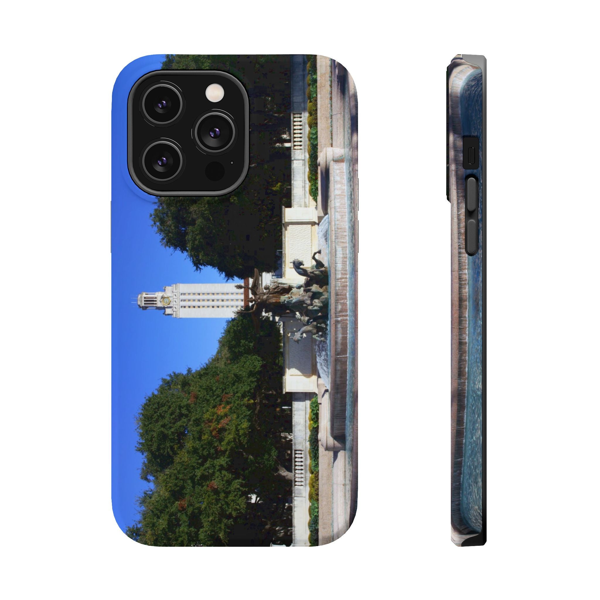 Iphone MagSafe Case - Littlefield Fountain, Texas Longhorns - My Blu Horizon