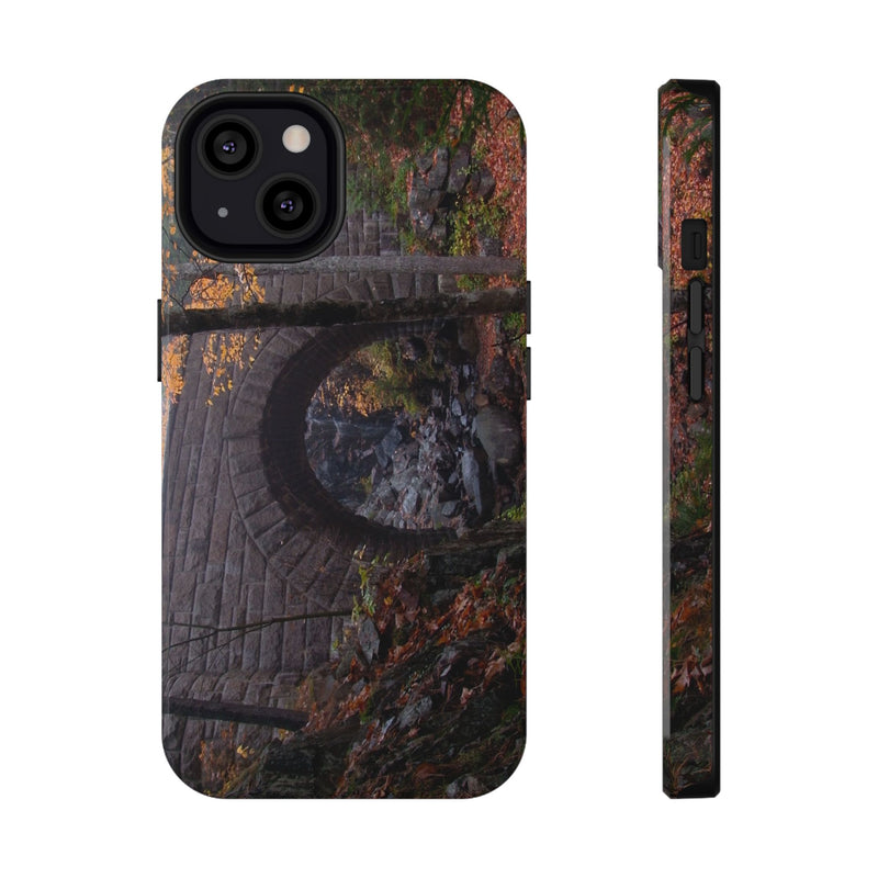 Phone Case  | Waterfall Bridge Fall | Acadia National Park | My Blu Horizon