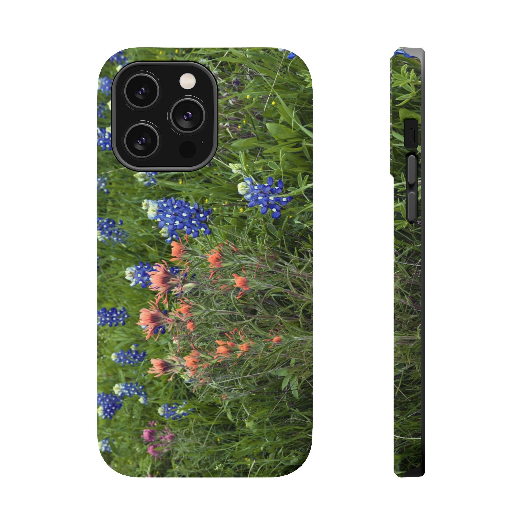 Iphone MagSafe Case - Bluebonnets and Indian Paintbrushes - My Blu Horizon