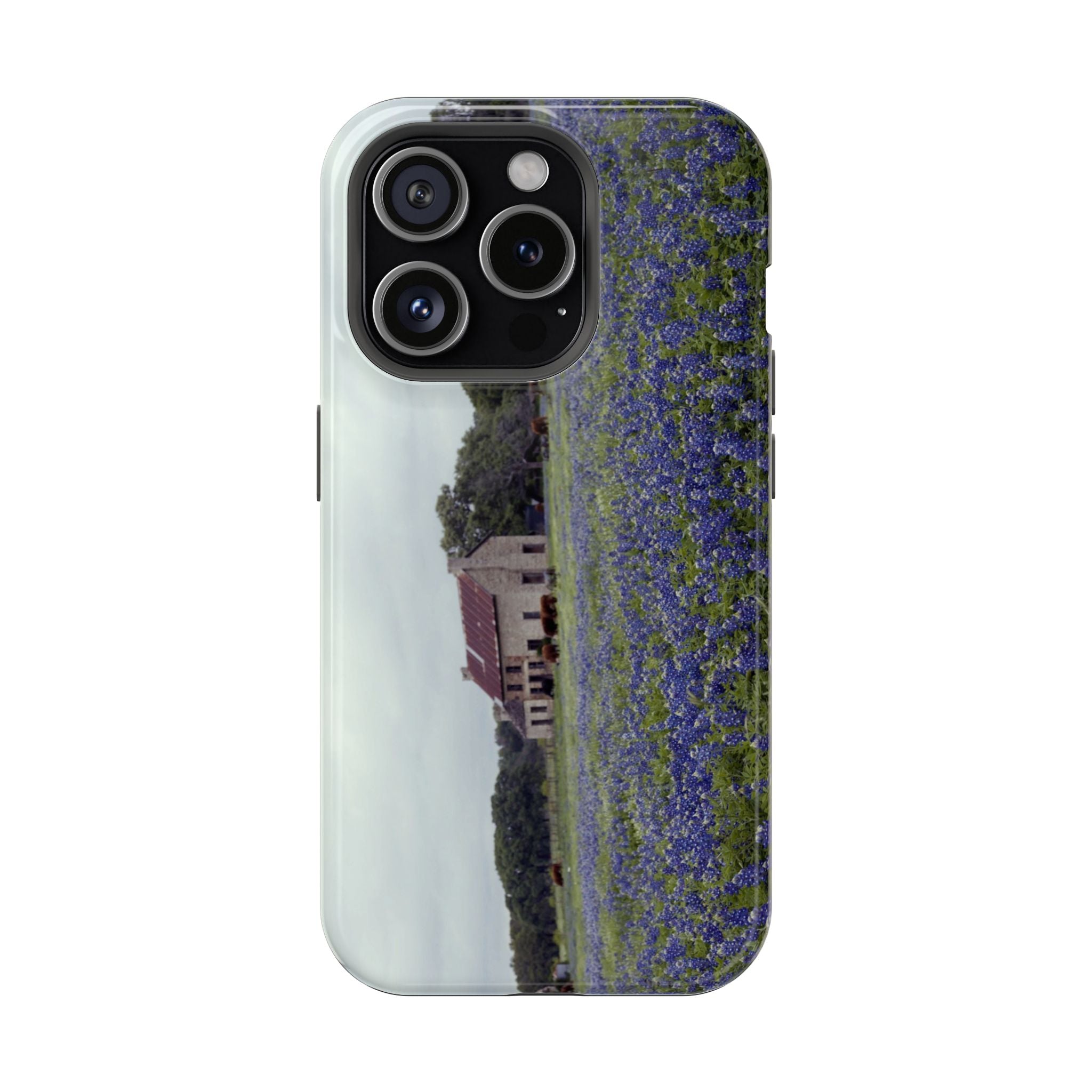 Iphone MagSafe Case - Marble Falls Bluebonnet House - My Blu Horizon