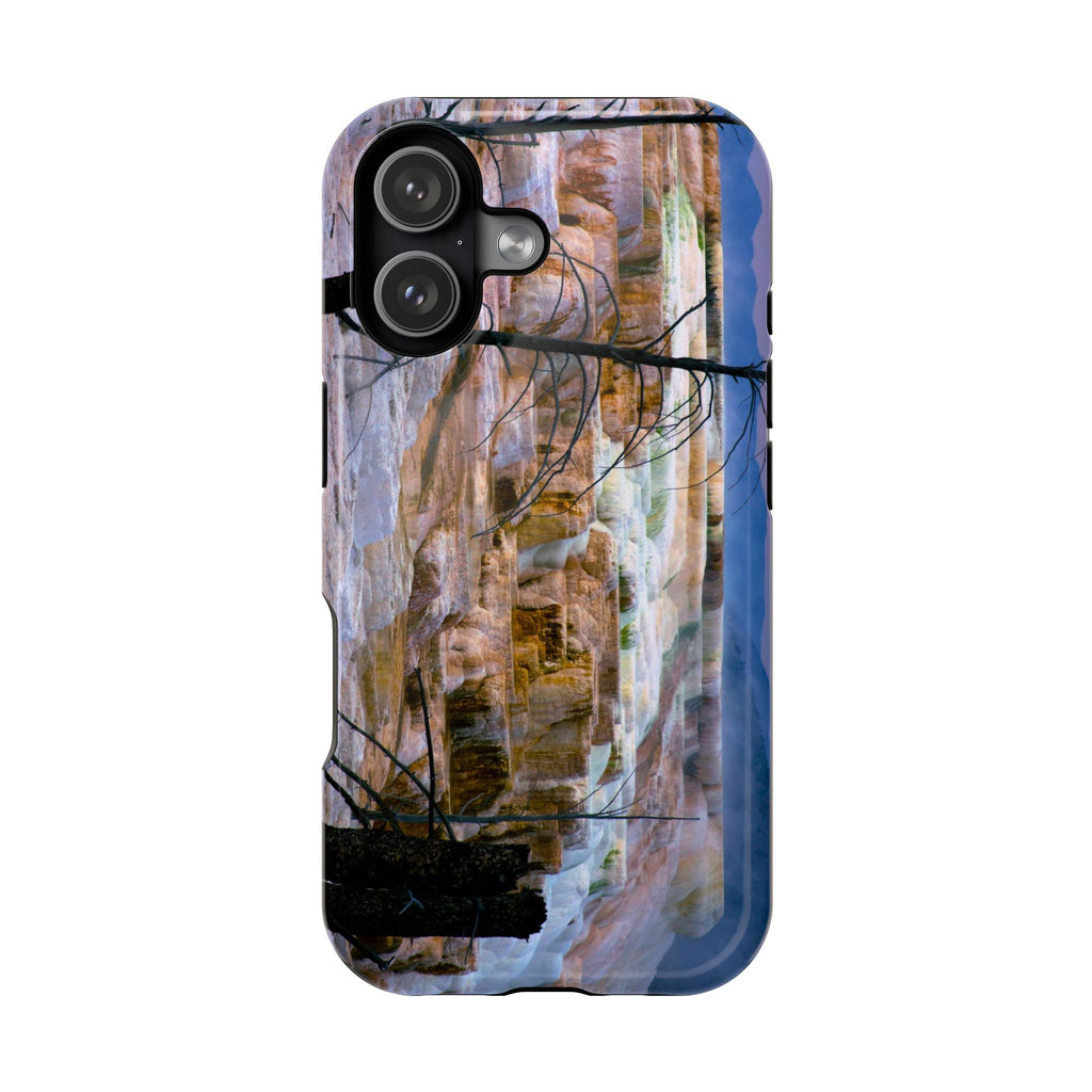Phone Case - Mammoth Hot Springs Yellowstone - My Blu Horizon