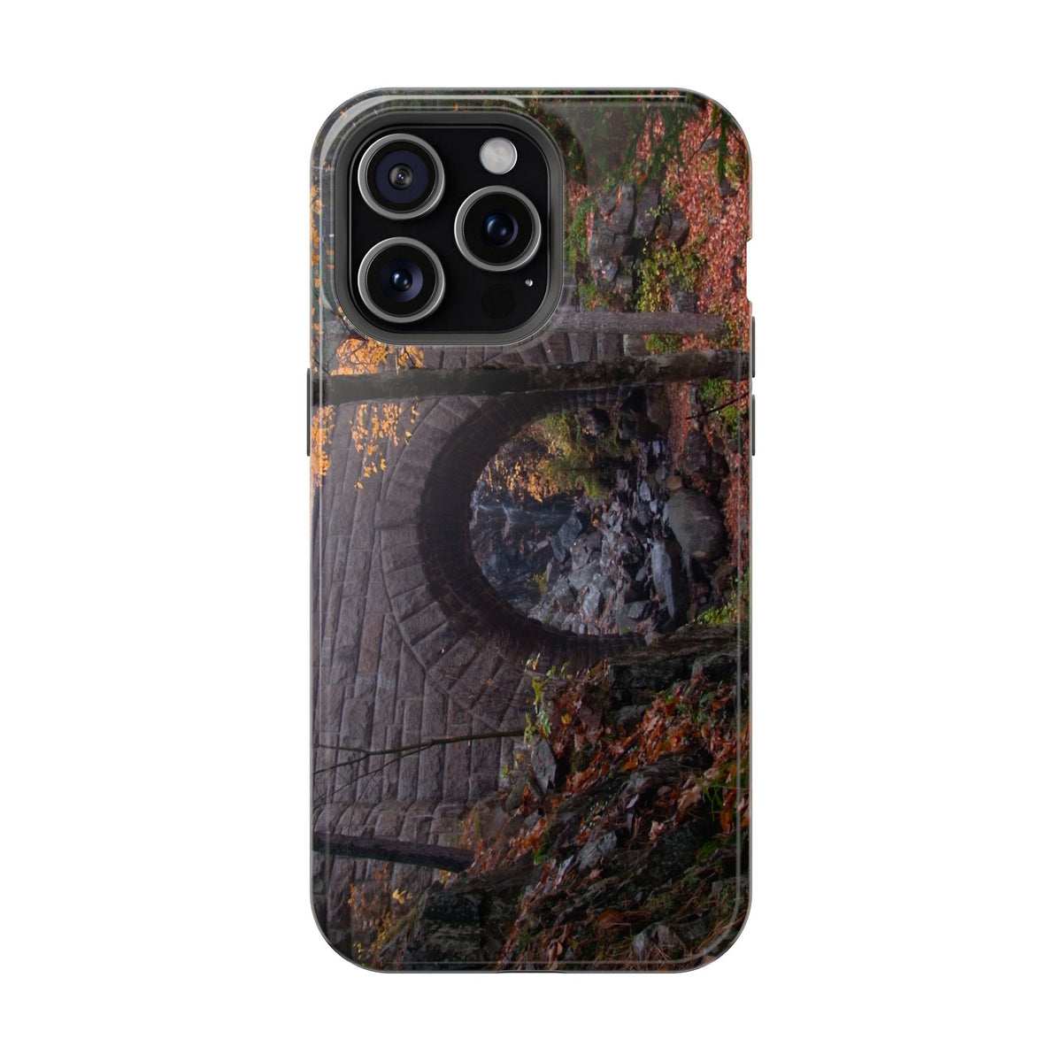 iPhone MagSafe Case | Waterfall Bridge Fall | Acadia National Park | My Blu Horizon