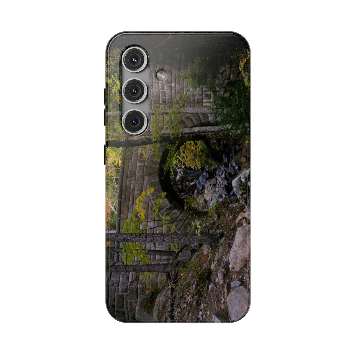 Phone Case | Waterfall Bridge Summer | Acadia National Park | My Blu Horizon