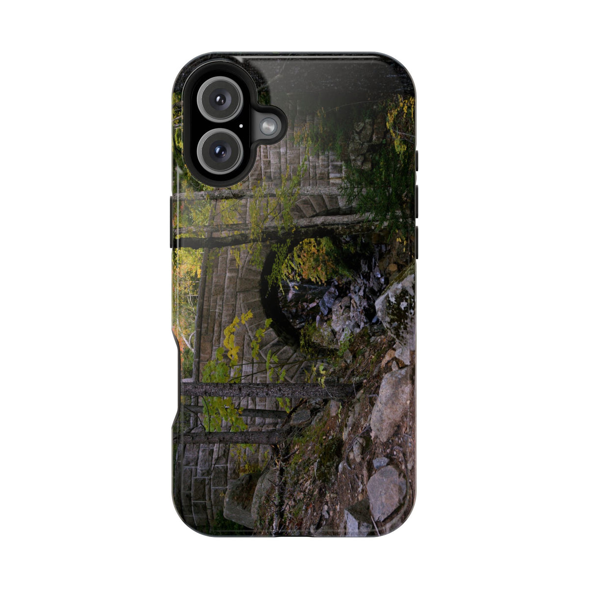 iPhone MagSafe Case | Waterfall Bridge Summer | Acadia National Park | My Blu Horizon