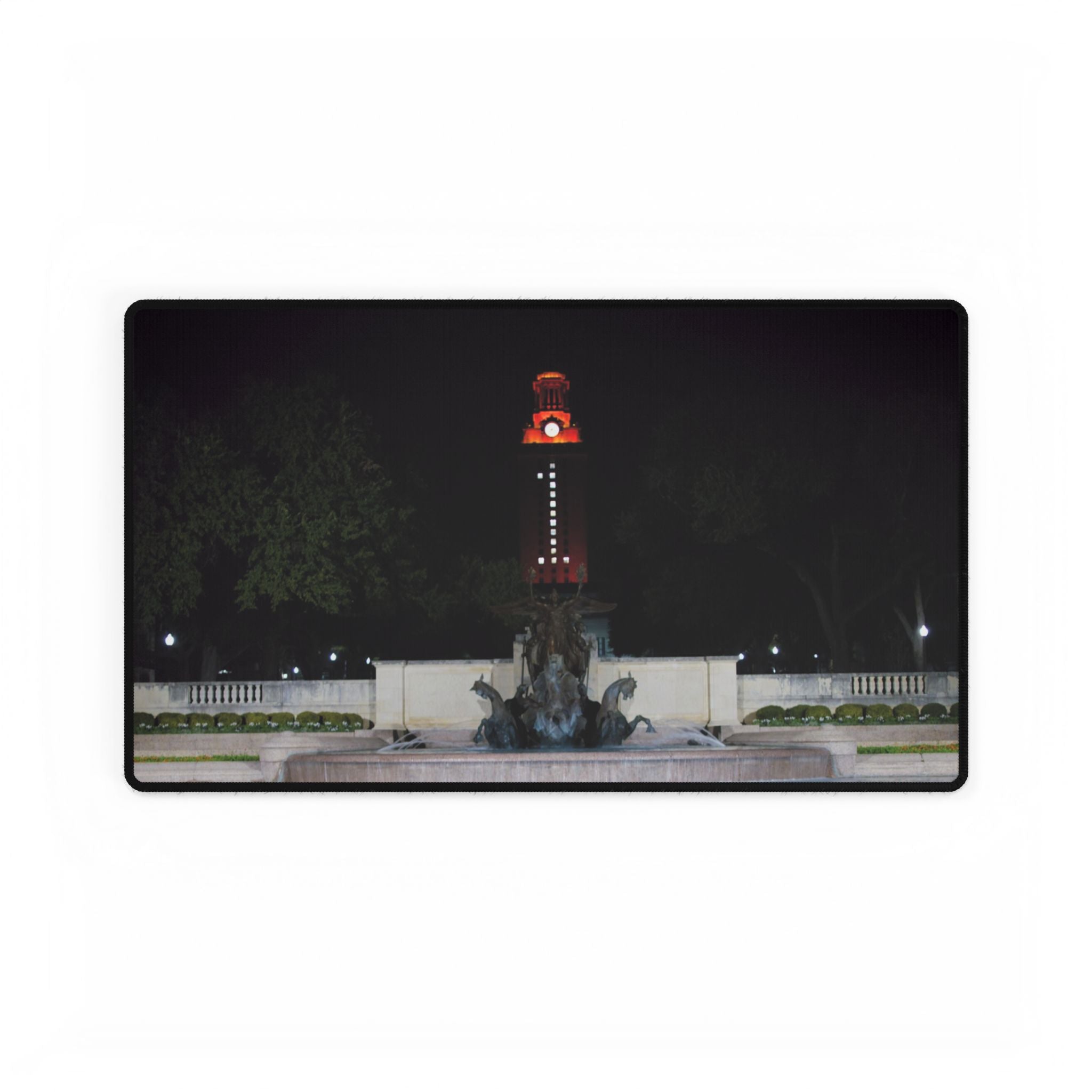 Premium Mouse Pads and Desk Mats - Littlefield Fountain, Texas Longhorns -My Blu Horizon
