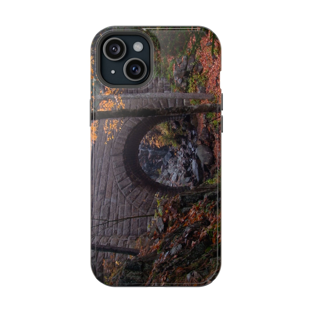 iPhone MagSafe Case | Waterfall Bridge Fall | Acadia National Park | My Blu Horizon