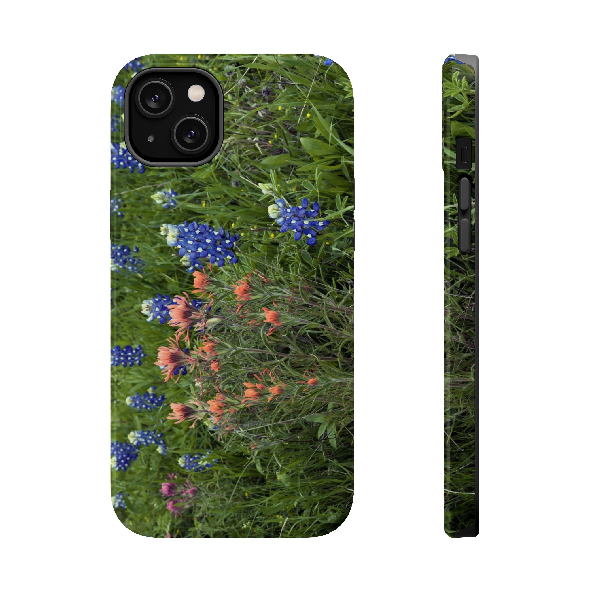 Iphone MagSafe Case - Bluebonnets and Indian Paintbrushes - My Blu Horizon