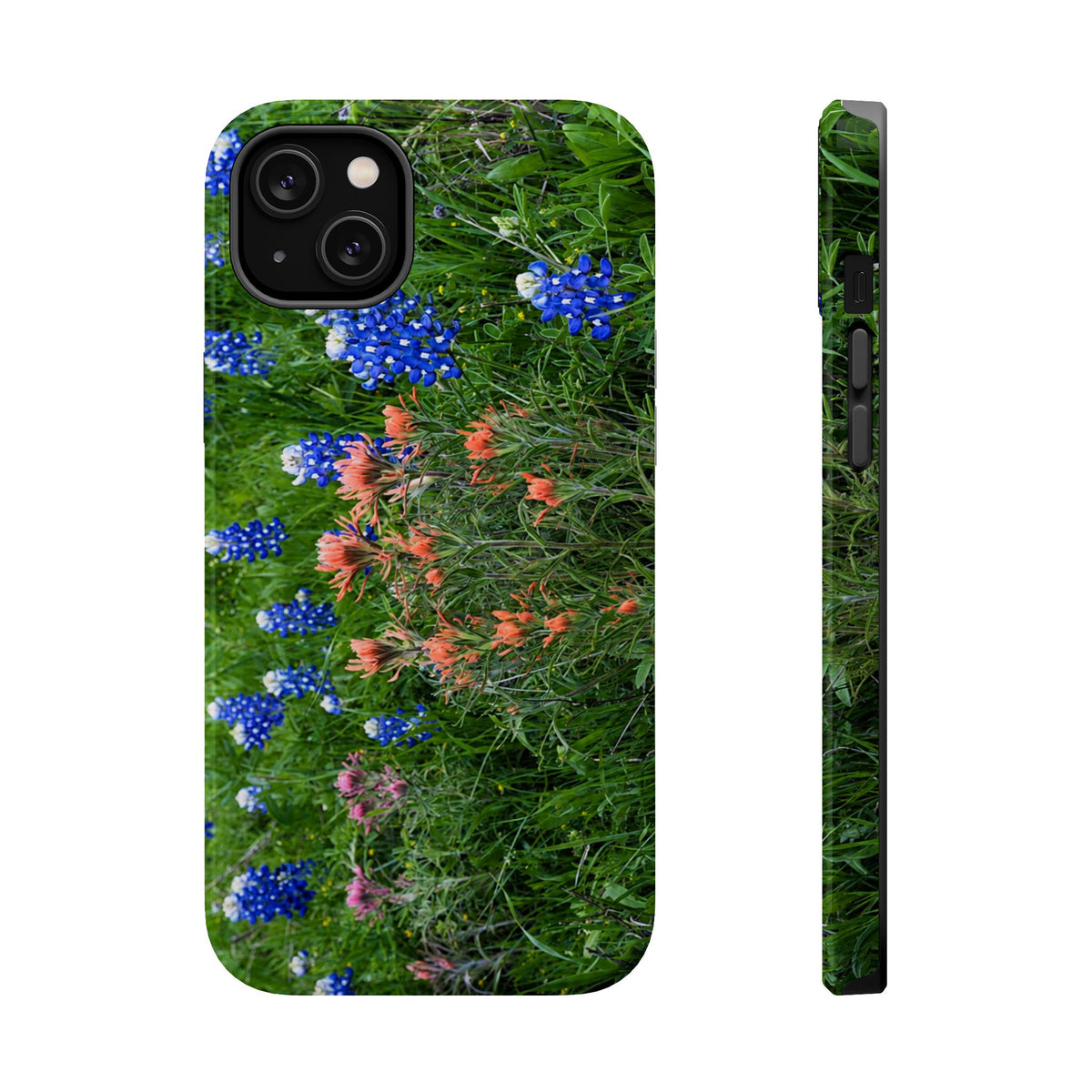 iPhone MagSafe Case | Texas Bluebonnets and Peach Indian Paintbrushes | My Blu Horizon