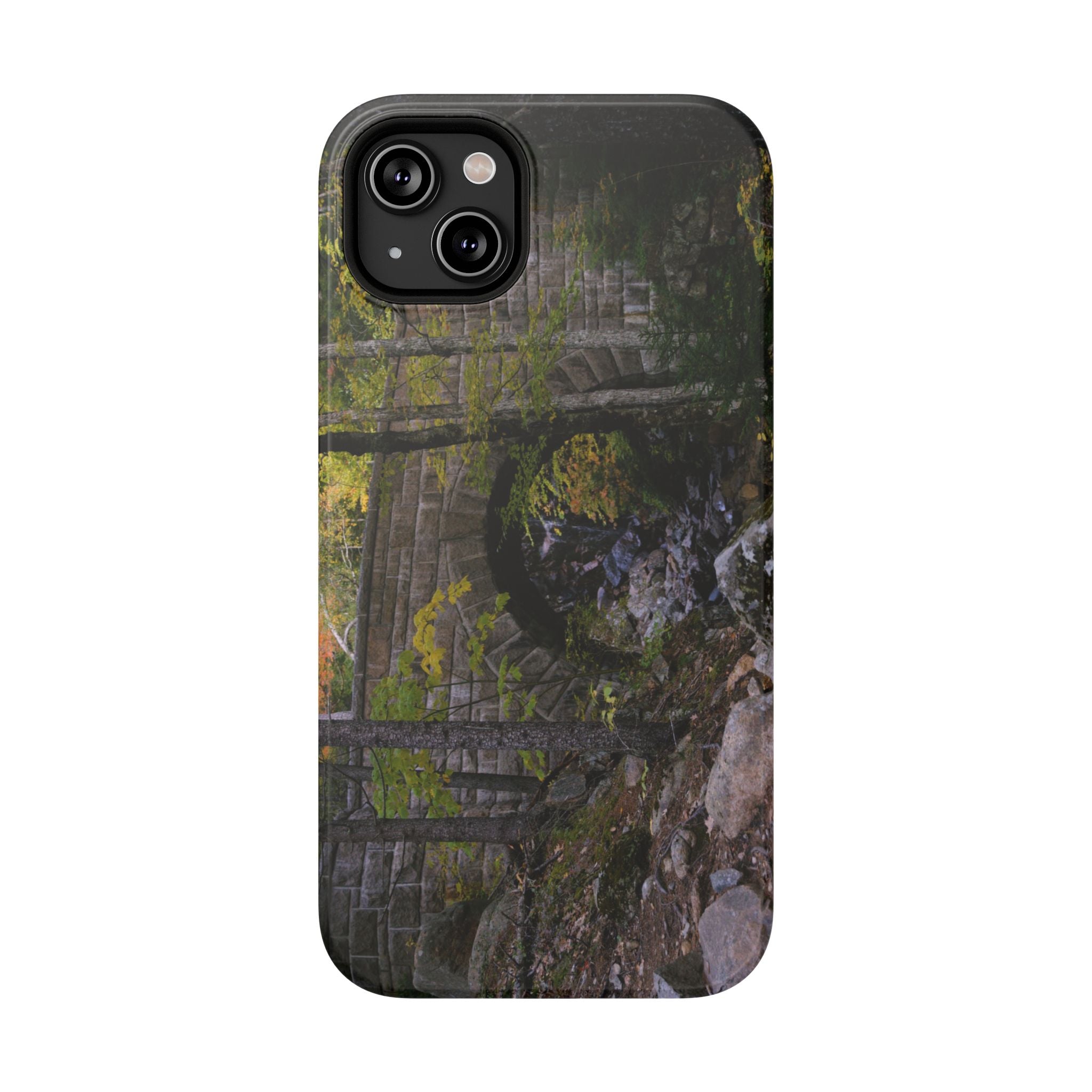 Phone Case | Waterfall Bridge Summer | Acadia National Park | My Blu Horizon