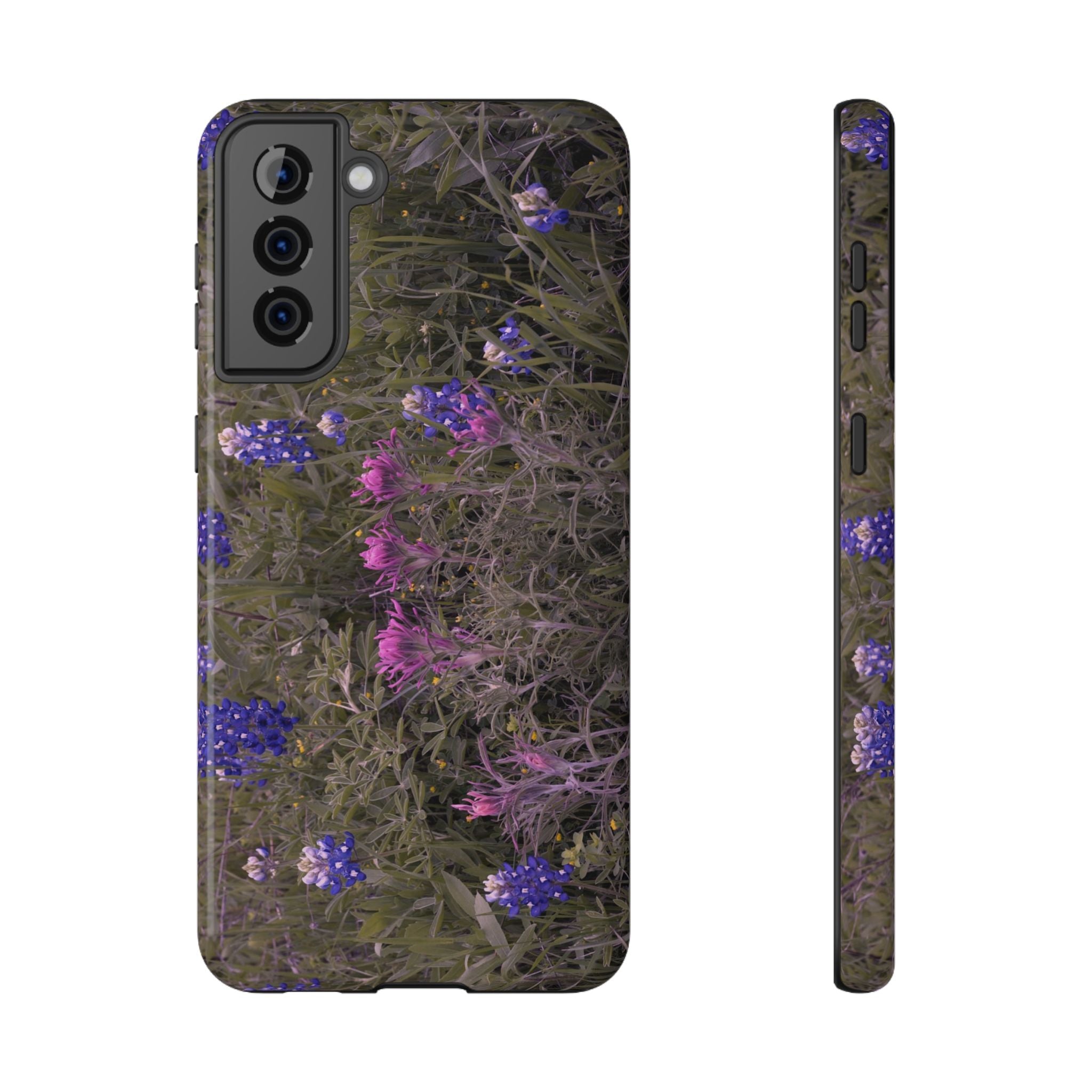 Phone Case - Texas Icons, Bluebonnets and Paintbrushes - My Blu Horizon