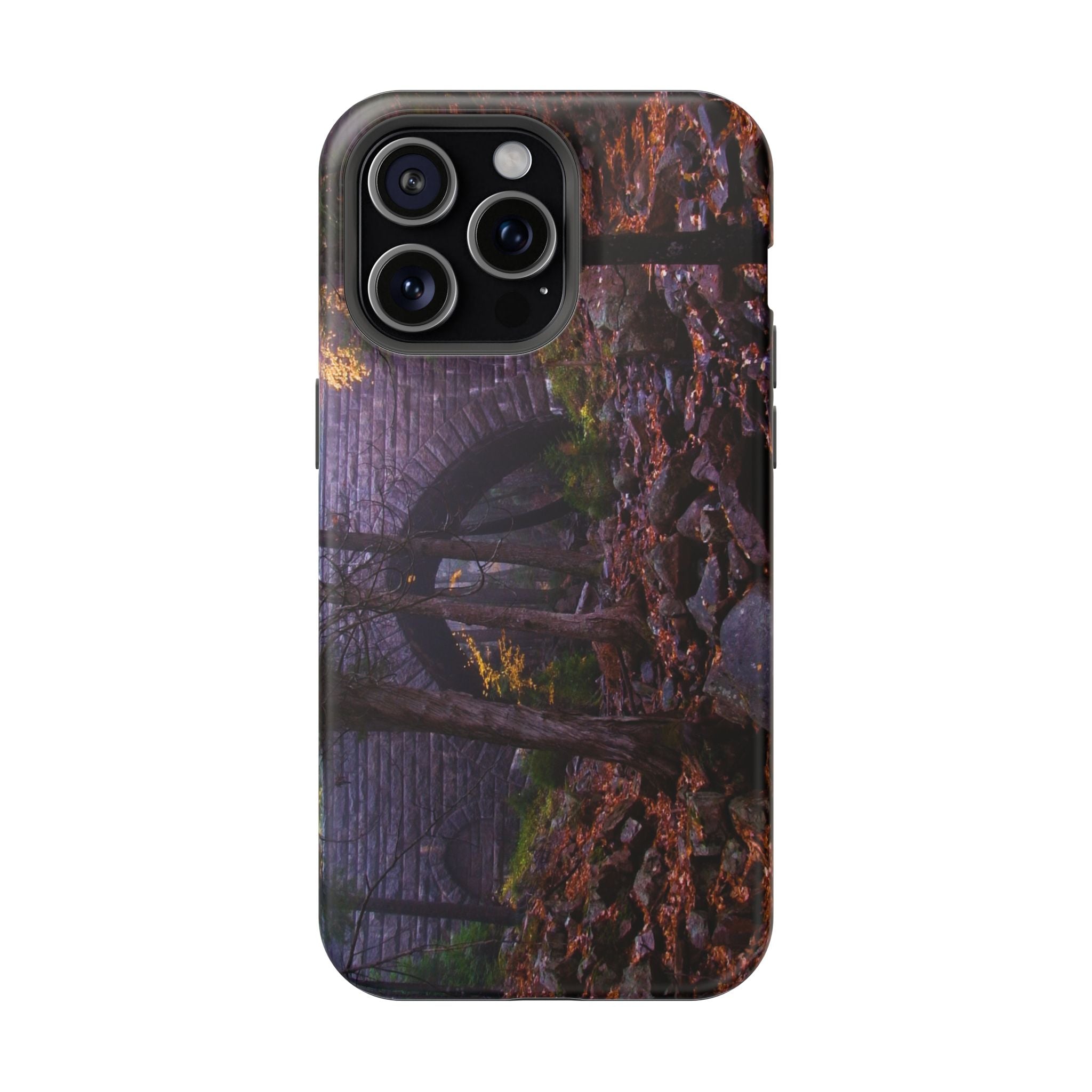Iphone MagSafe Case - Hemlock Bridge Leaf Peeping, Acadia  - My Blu Horizon