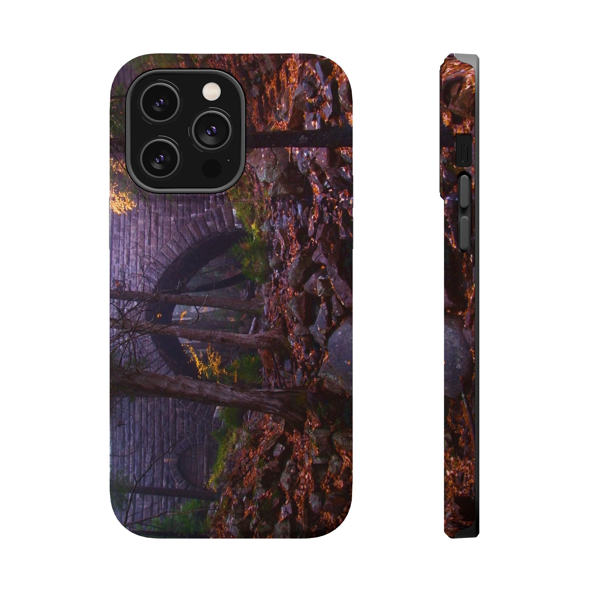 Iphone MagSafe Case - Hemlock Bridge Leaf Peeping, Acadia  - My Blu Horizon