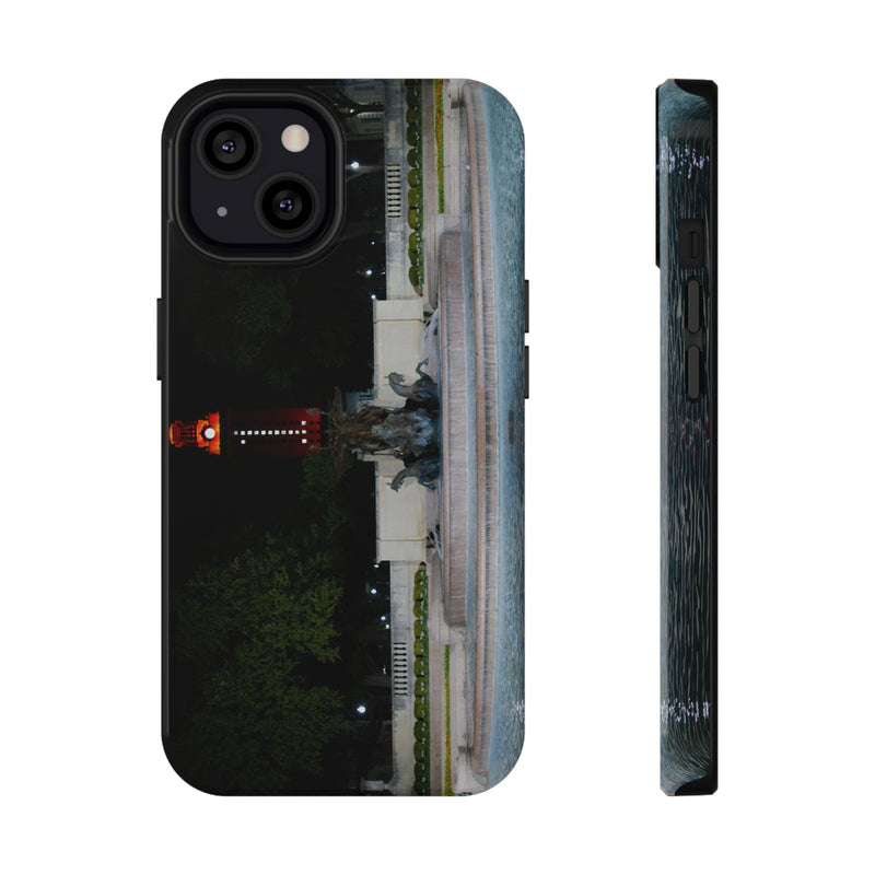 Phone Case - Littlefield Fountain, University of Texas - My Blu Horizon
