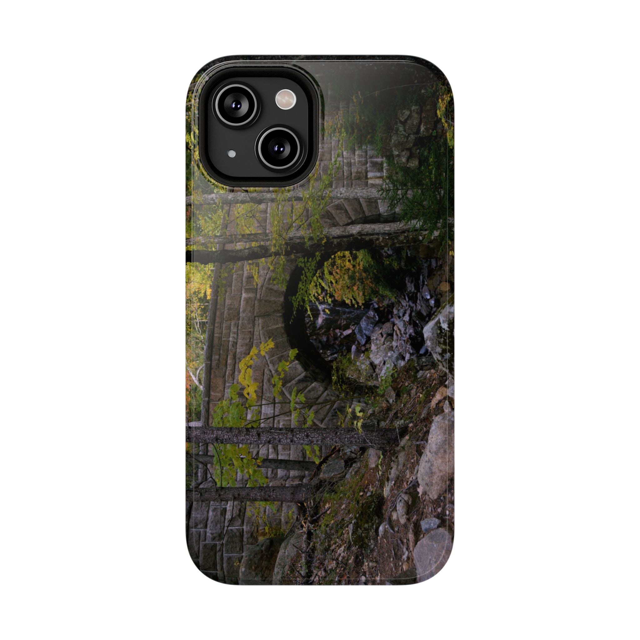 Phone Case | Waterfall Bridge Summer | Acadia National Park | My Blu Horizon