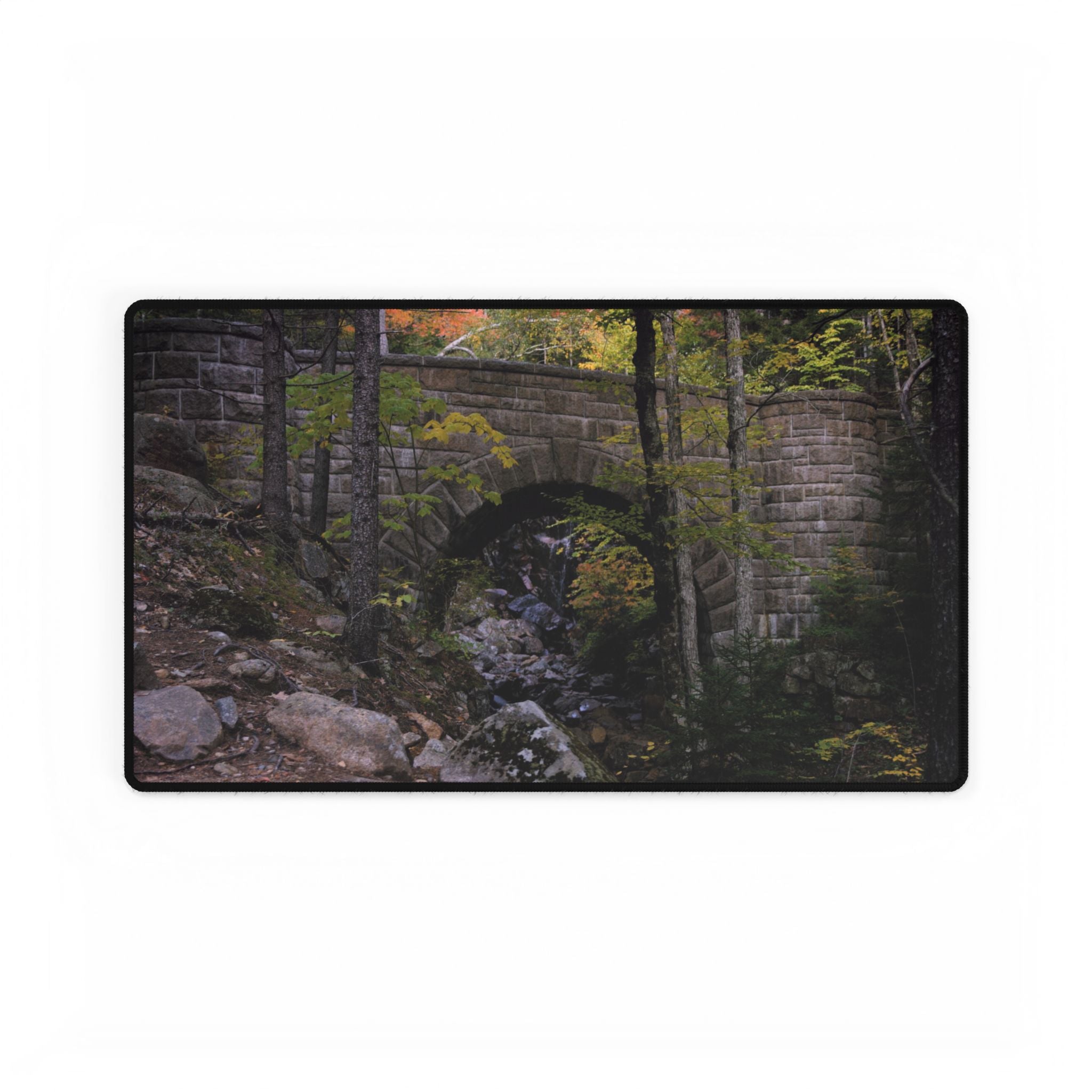 Mouse Pad – Waterfall Bridge Summer – Acadia National Park – My Blu Horizon