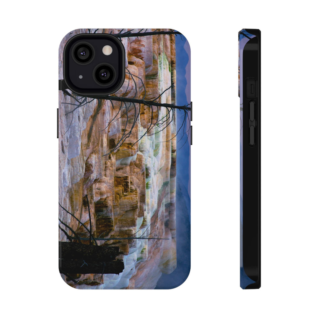 Phone Case - Mammoth Hot Springs Yellowstone - My Blu Horizon