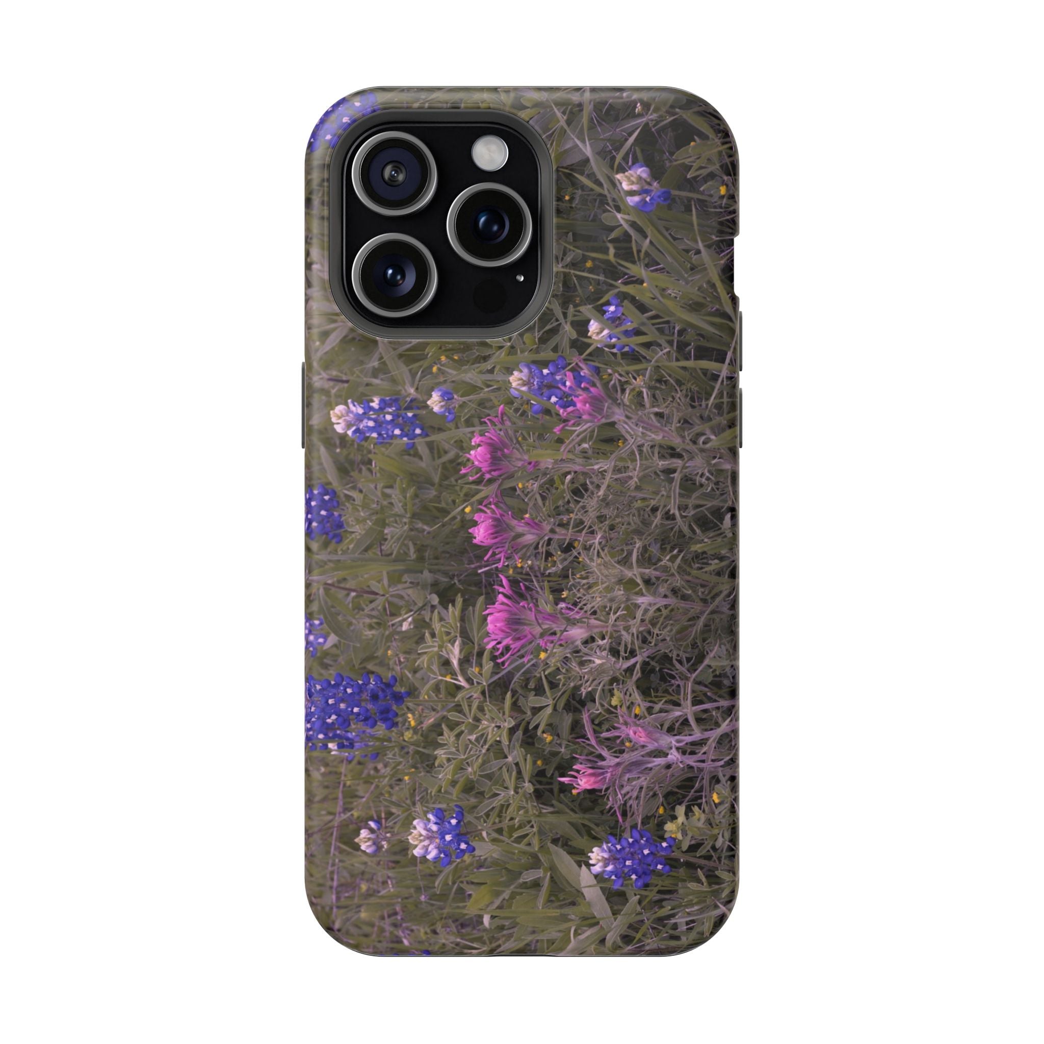Phone Case - Texas Icons, Bluebonnets and Paintbrushes - My Blu Horizon