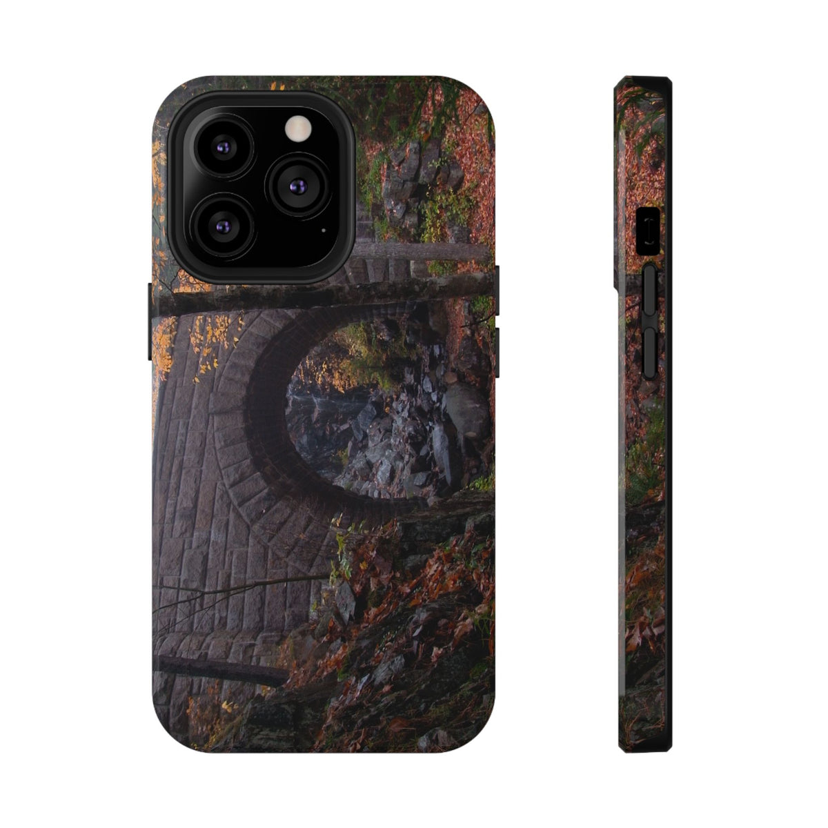 Phone Case  | Waterfall Bridge Fall | Acadia National Park | My Blu Horizon