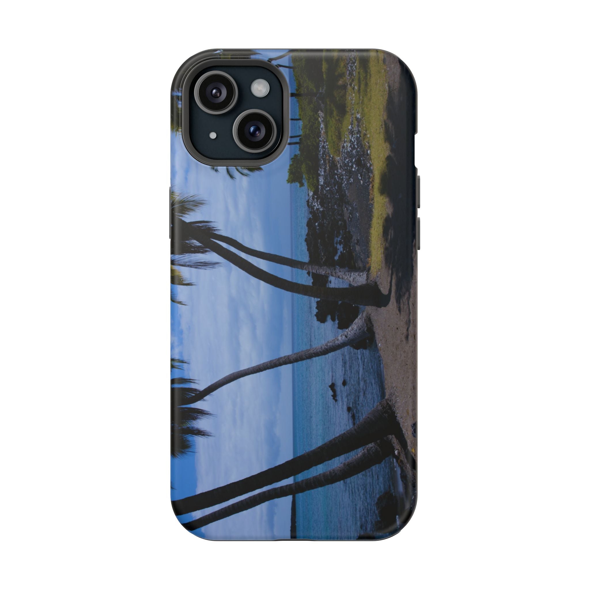 Iphone MagSafe Case - Hawaiian Beach and Palm Trees - My Blu Horizon