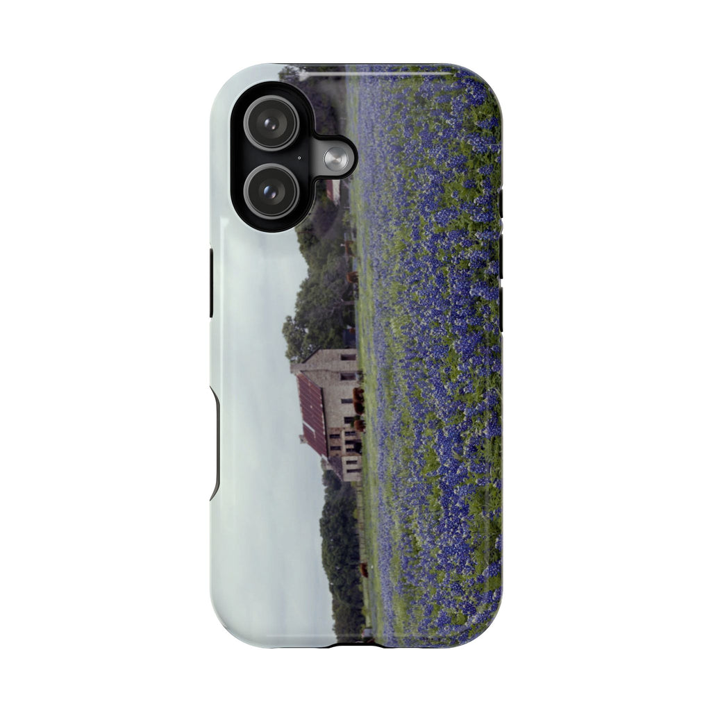 Iphone MagSafe Case - Marble Falls Bluebonnet House - My Blu Horizon