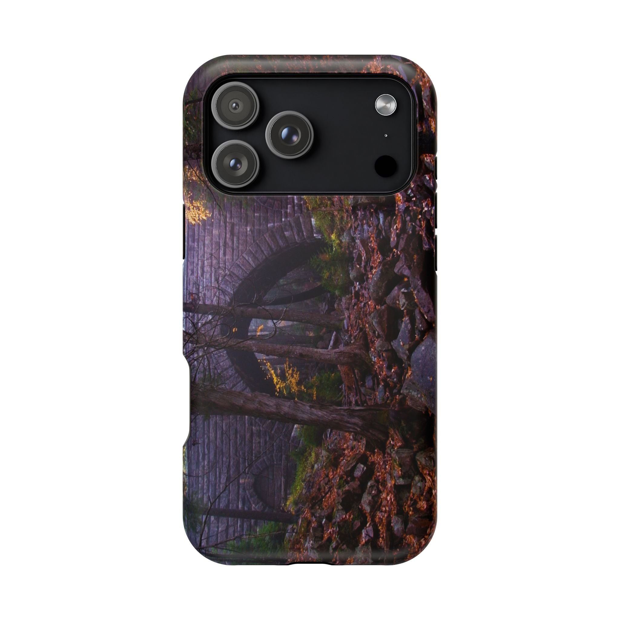 Iphone MagSafe Case - Hemlock Bridge Leaf Peeping, Acadia  - My Blu Horizon