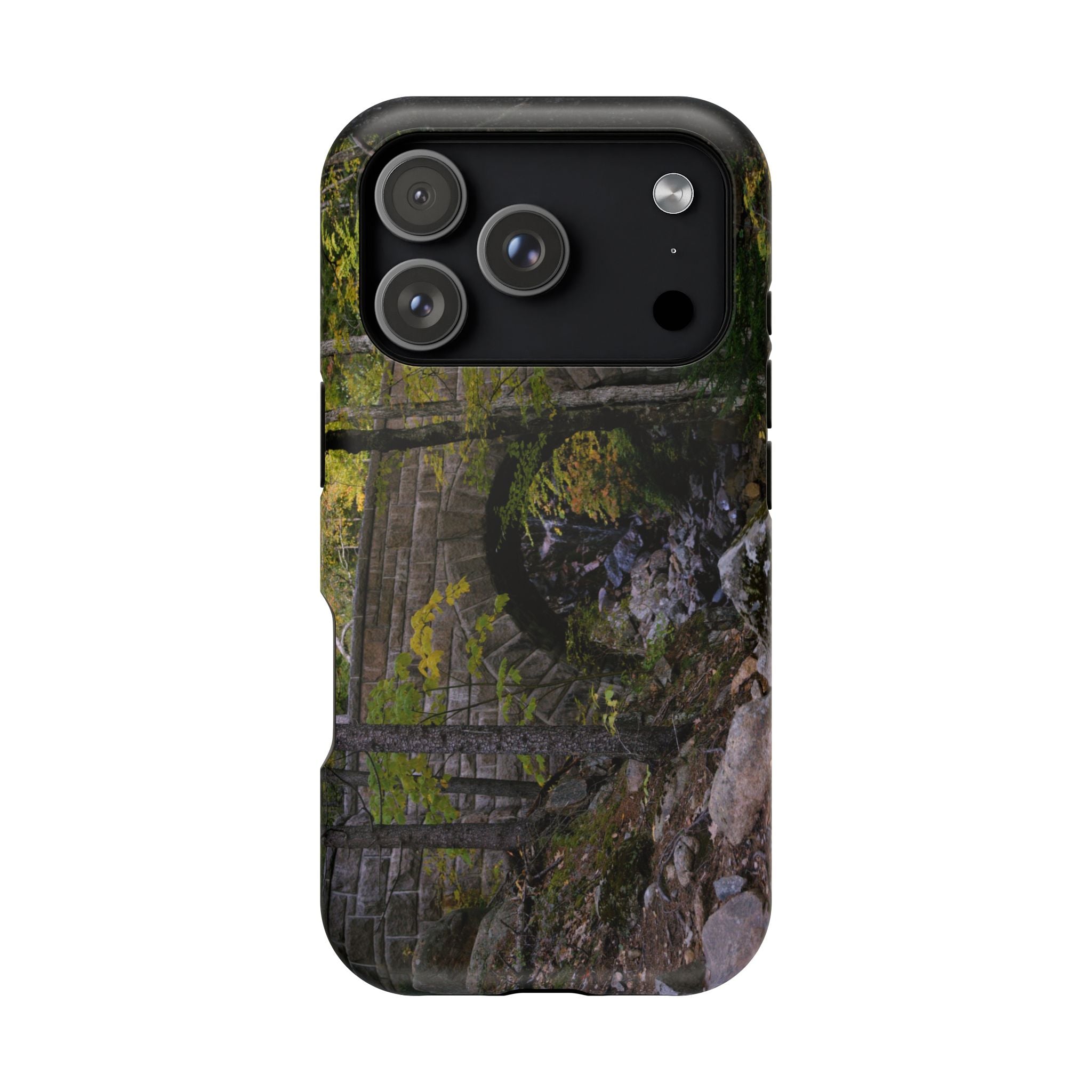 Phone Case | Waterfall Bridge Summer | Acadia National Park | My Blu Horizon