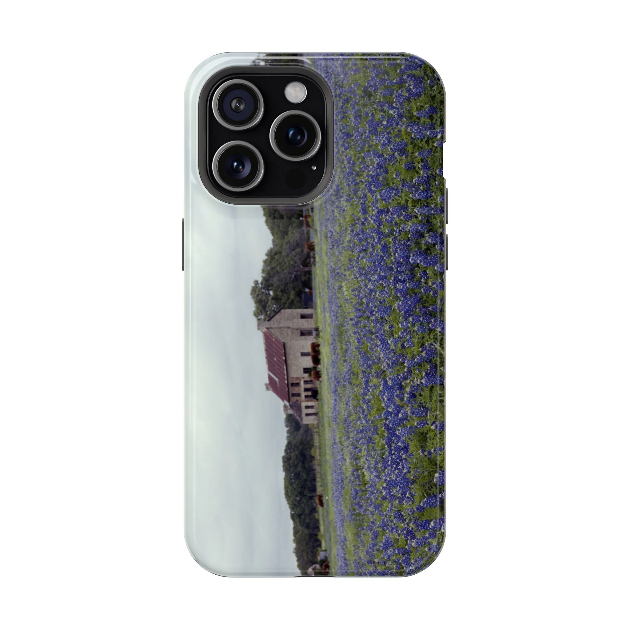 Iphone MagSafe Case - Marble Falls Bluebonnet House - My Blu Horizon