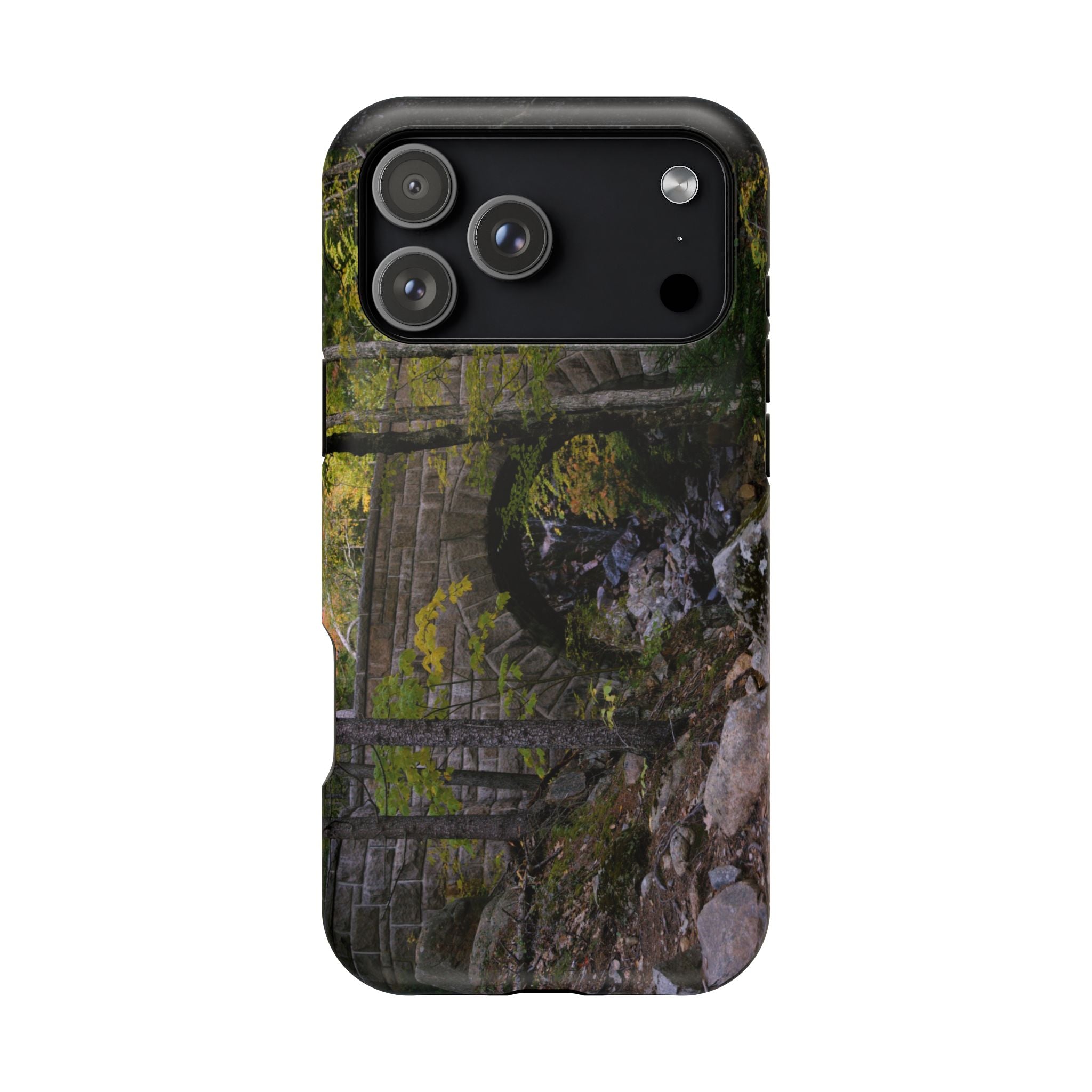 Phone Case | Waterfall Bridge Summer | Acadia National Park | My Blu Horizon
