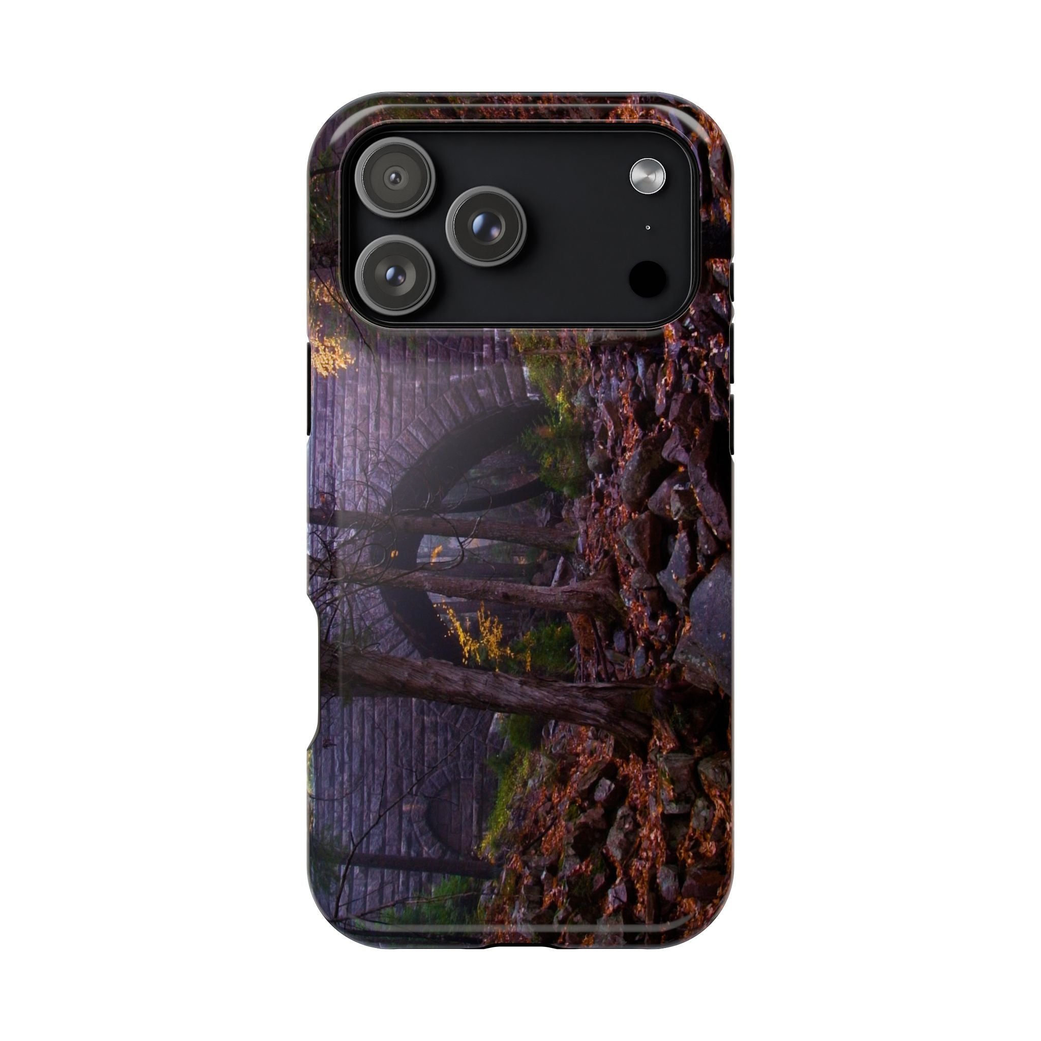 Iphone MagSafe Case - Hemlock Bridge Leaf Peeping, Acadia  - My Blu Horizon