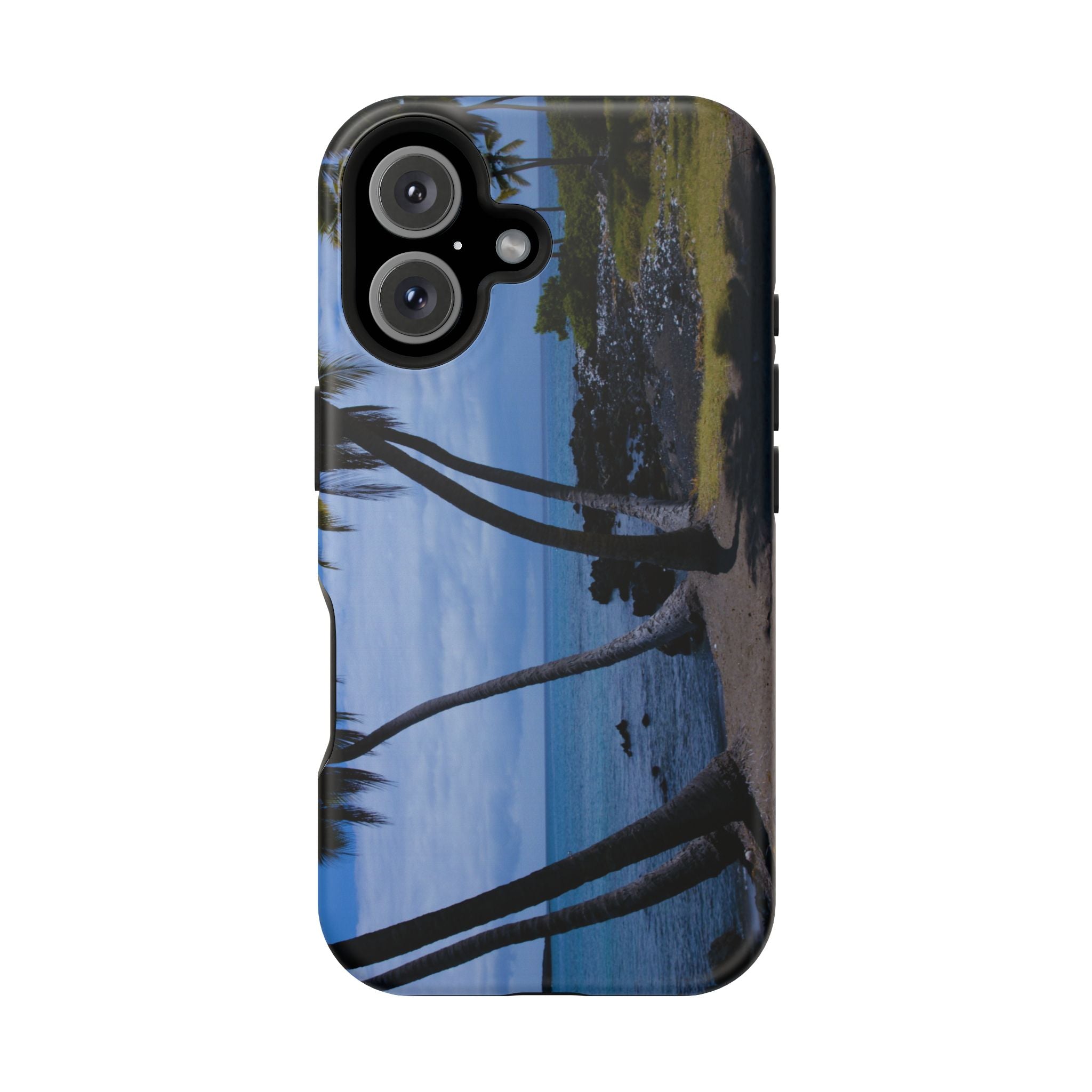 Iphone MagSafe Case - Hawaiian Beach and Palm Trees - My Blu Horizon